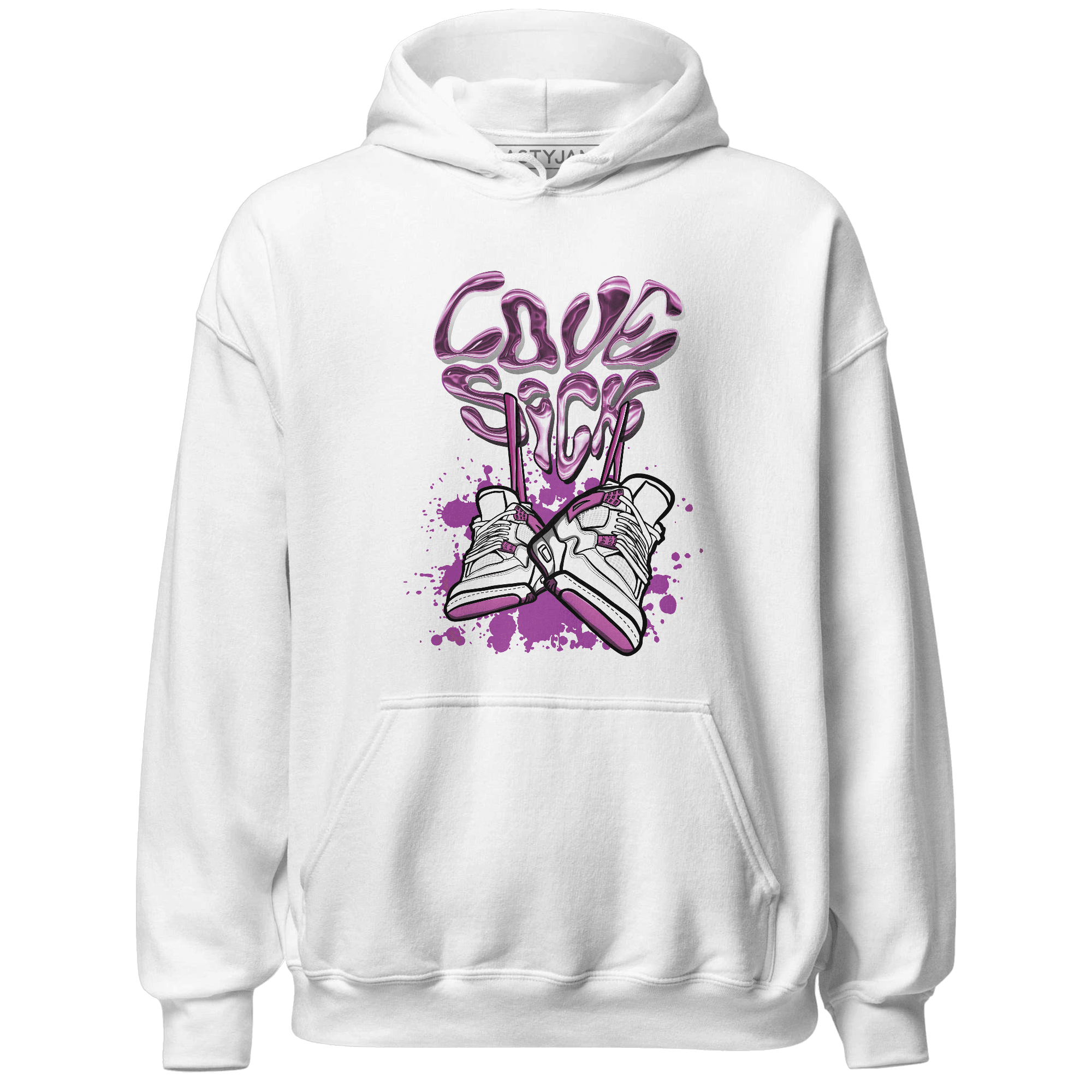 GS Hyper Violet 4s Hoodie Match Sneaker Love Sick - NastyJamz