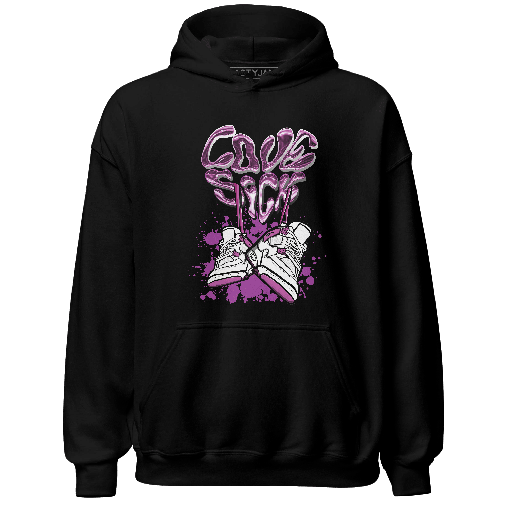 GS Hyper Violet 4s Hoodie Match Sneaker Love Sick - NastyJamz