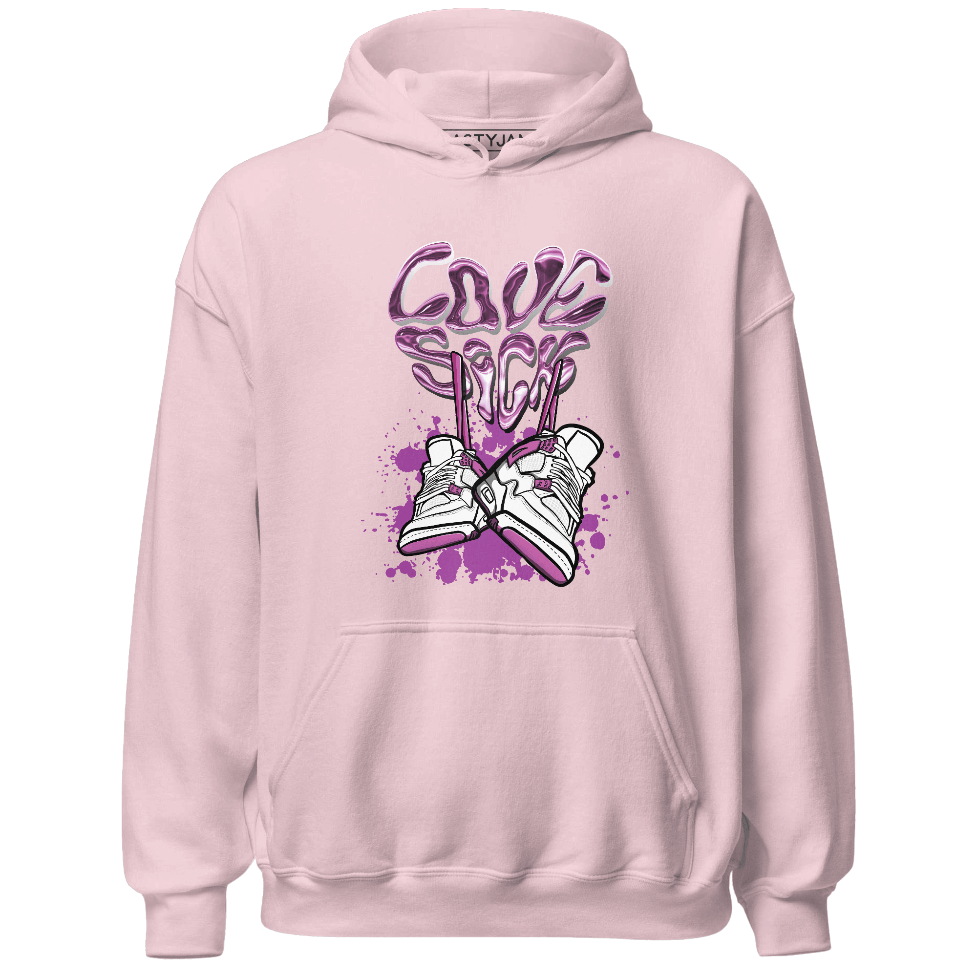 GS Hyper Violet 4s Hoodie Match Sneaker Love Sick - NastyJamz
