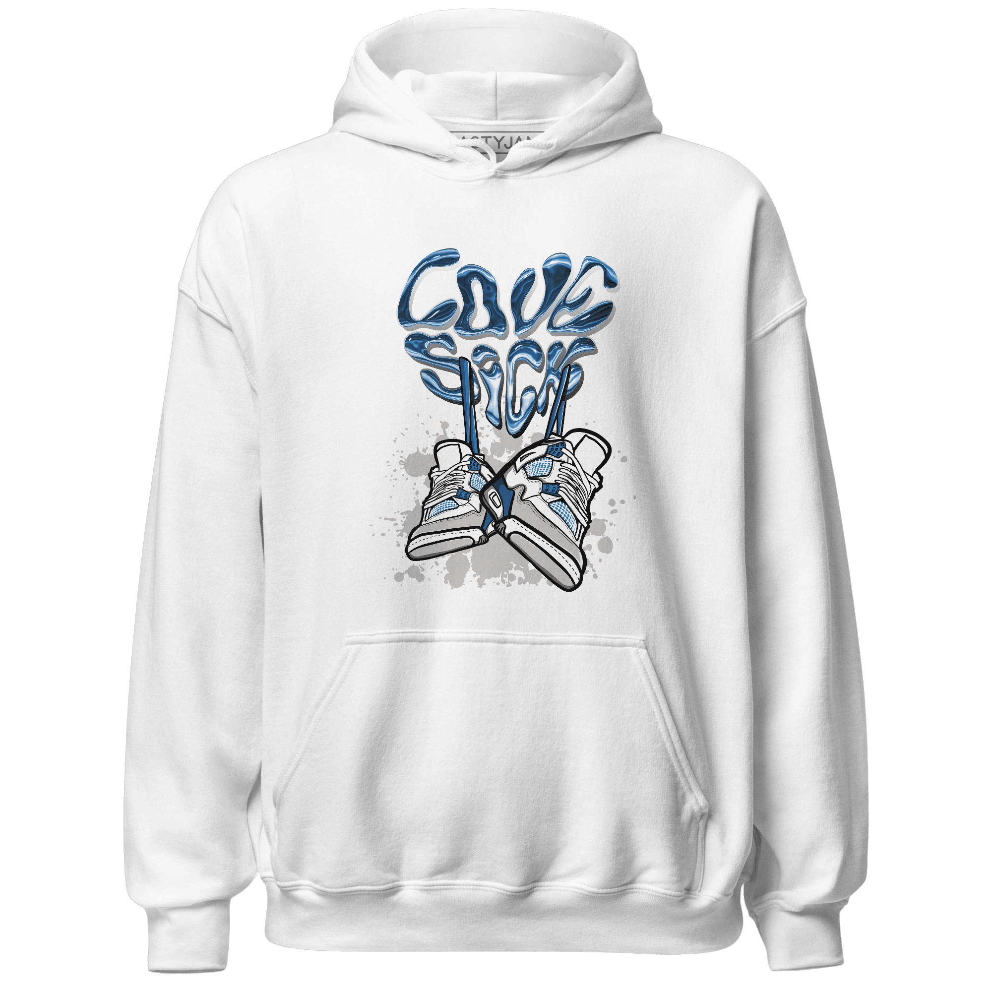 Industrial Blue 4s Hoodie Match Sneaker Love Sick - NastyJamz