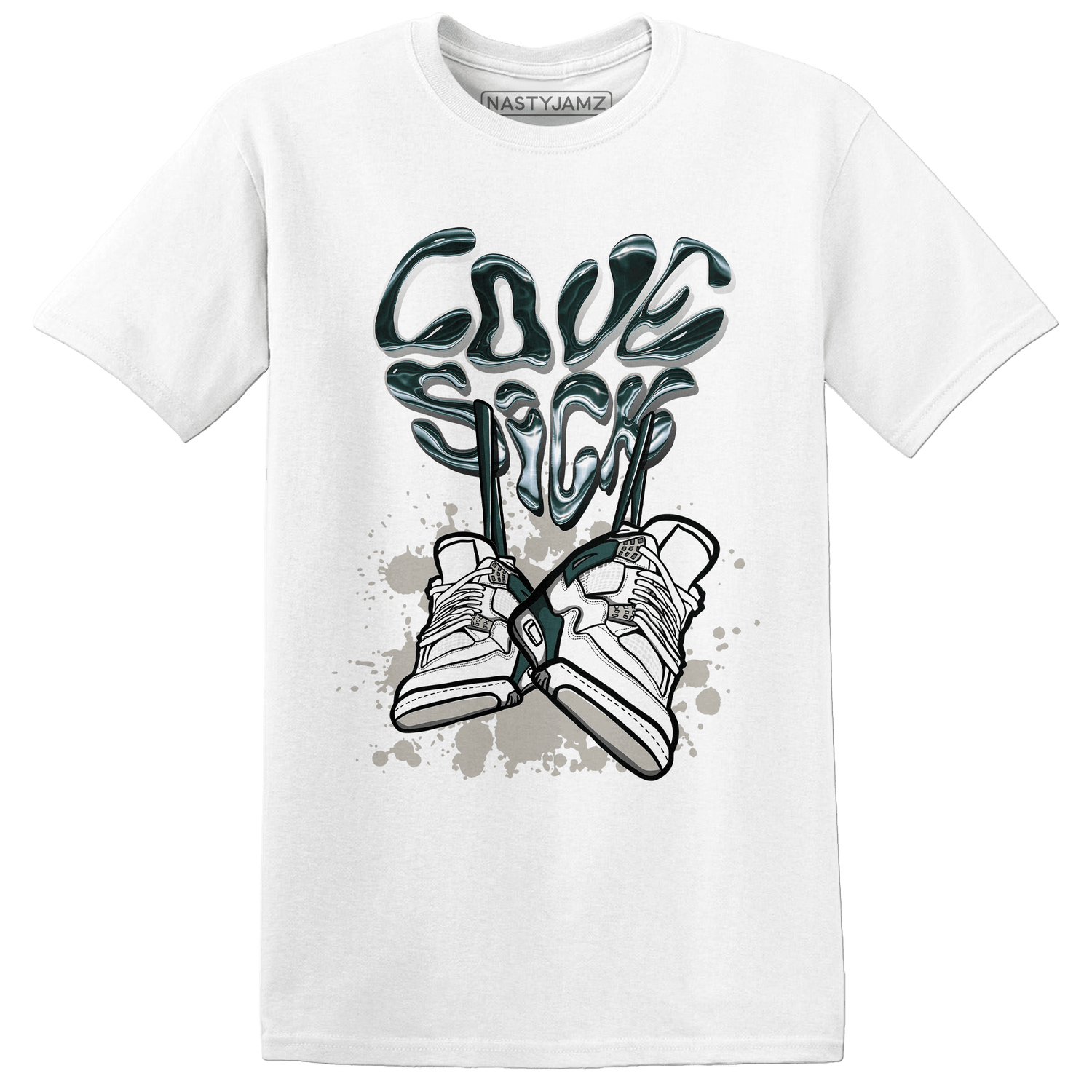 Oxidized Green 4s T Shirt Match Sneaker Love Sick - NastyJamz