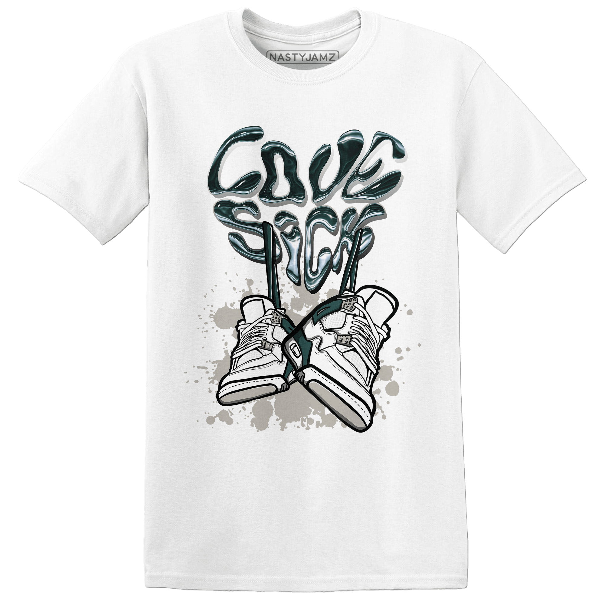 Oxidized Green 4s T Shirt Match Sneaker Love Sick - NastyJamz