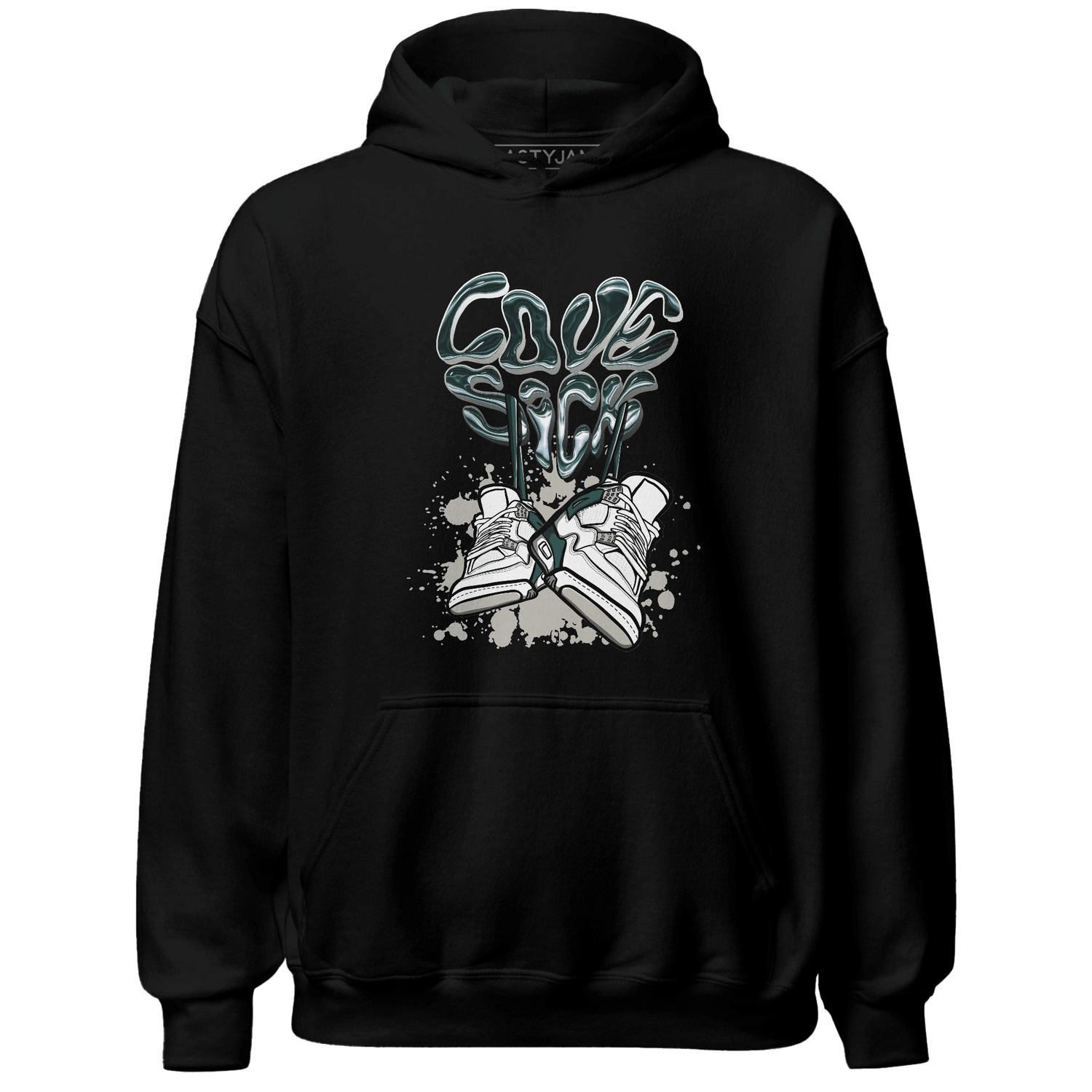 Oxidized Green 4s Hoodie Match Sneaker Love Sick - NastyJamz