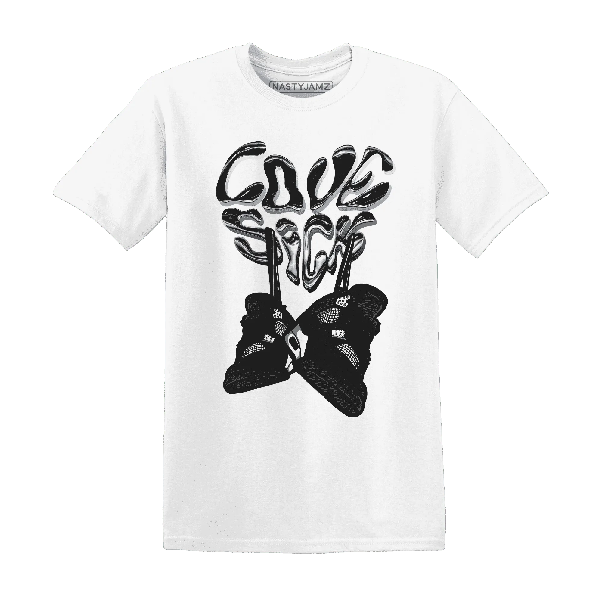 White-Thunder-4s-T-Shirt-Match-Sneaker-Love-Sick