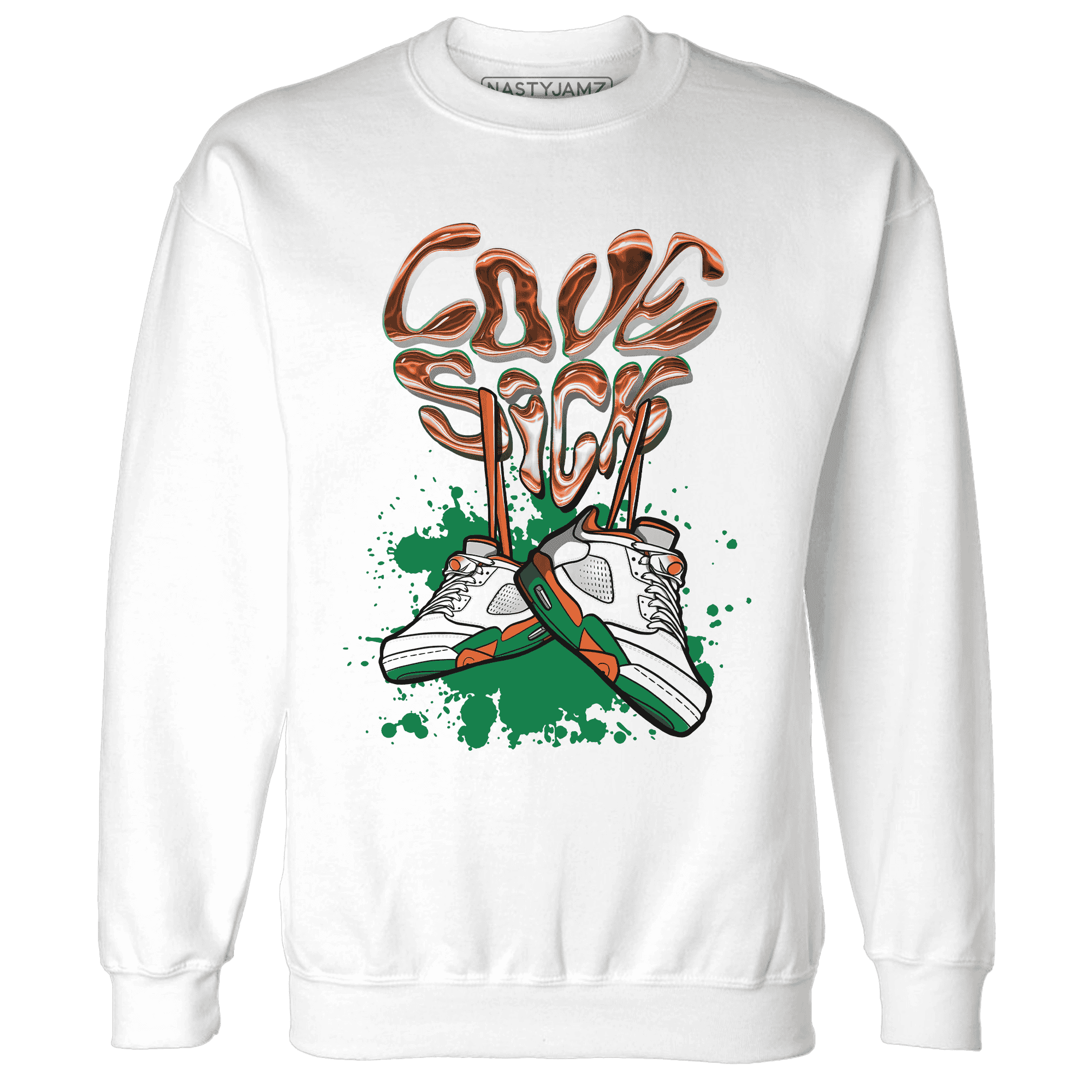 MAM Hurricanes 5s Sweatshirt Match Sneaker Love Sick - NastyJamz
