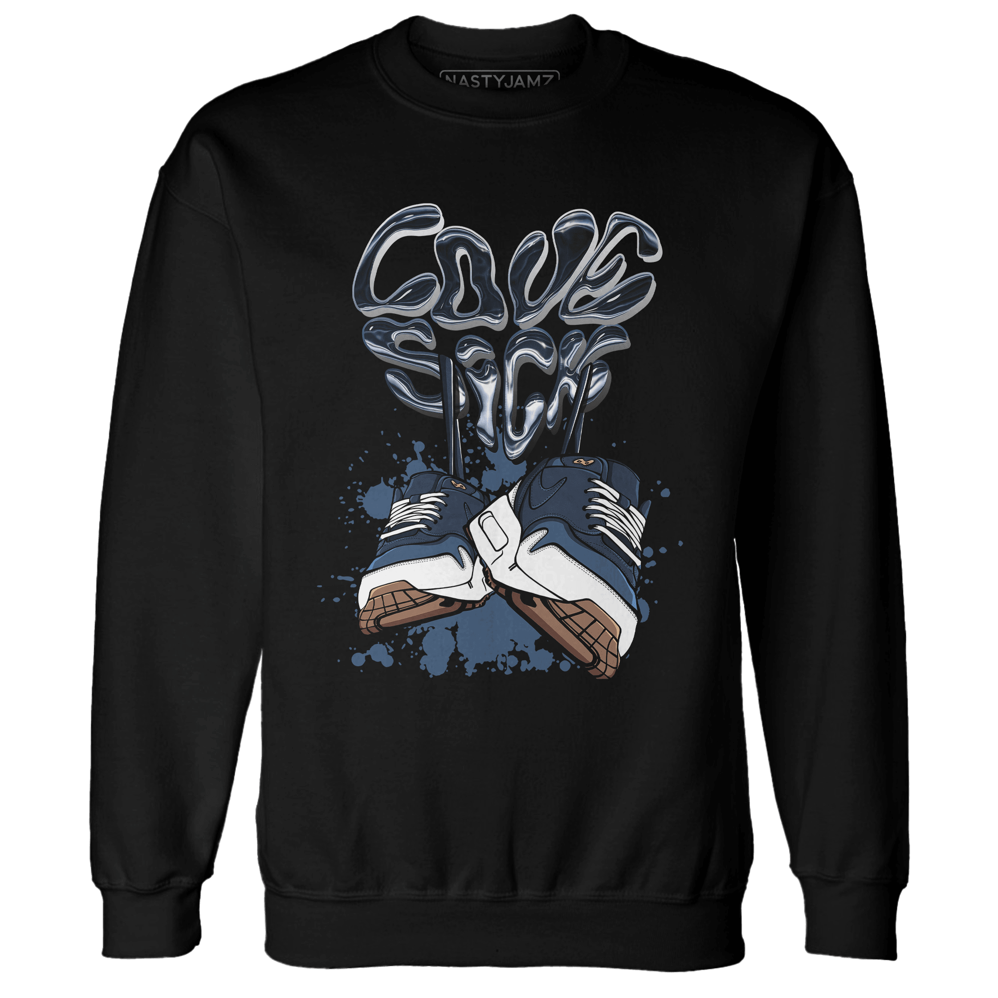 AM 1 86 Jackie Robinson Sweatshirt Match Sneaker Love Sick - NastyJamz