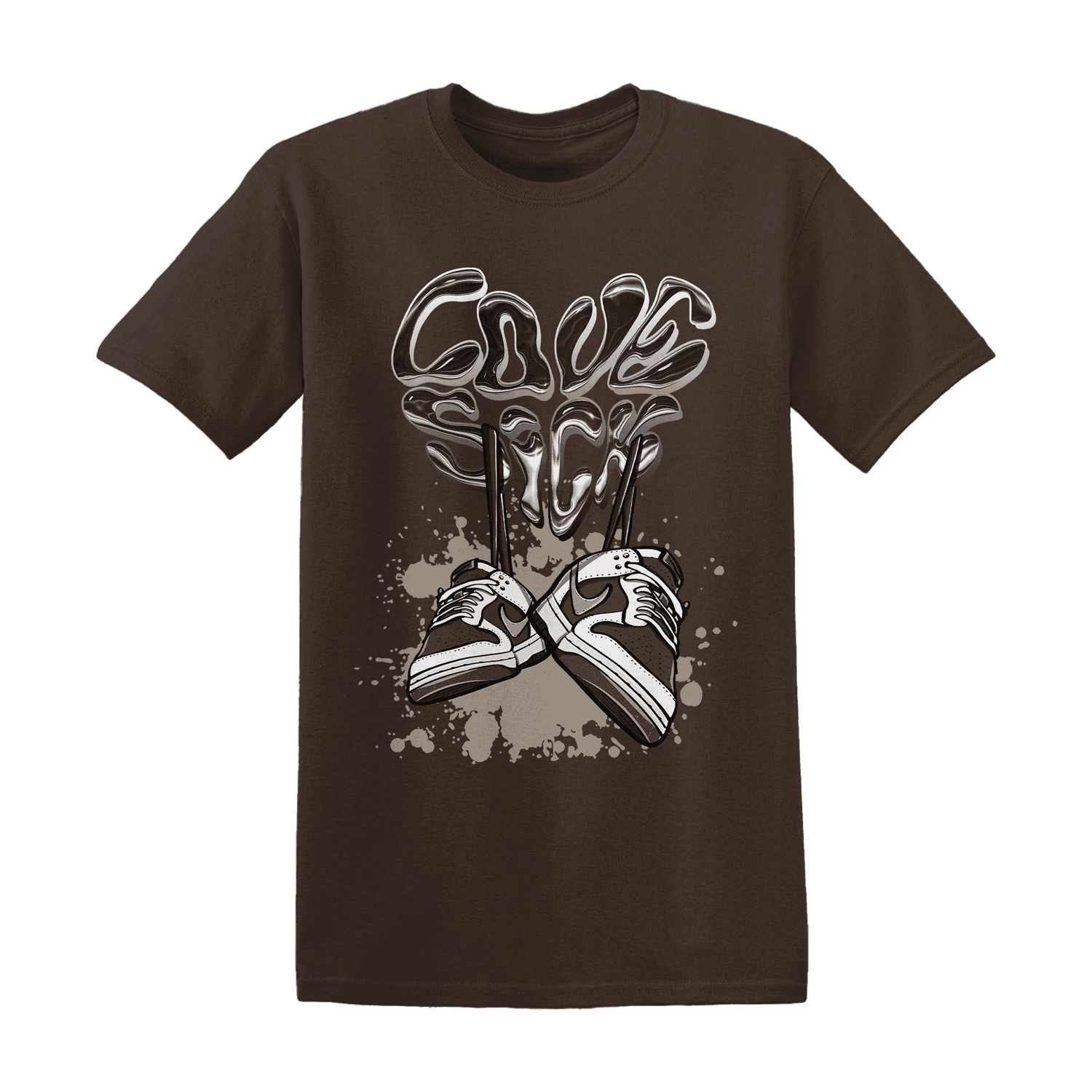Dunk Low Baroque Brown T Shirt Match Sneaker Love Sick - NastyJamz