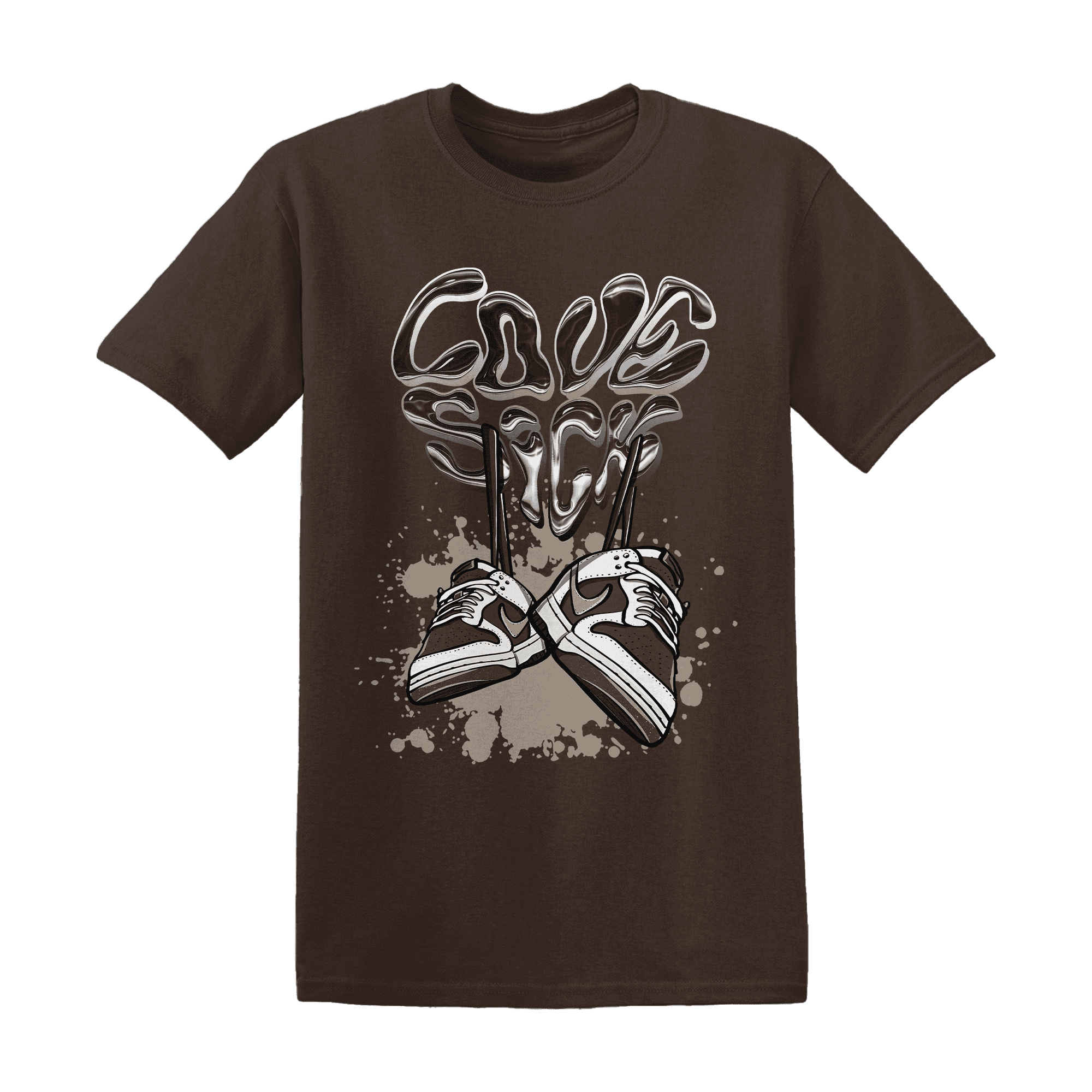 Dunk Low Baroque Brown T Shirt Match Sneaker Love Sick - NastyJamz