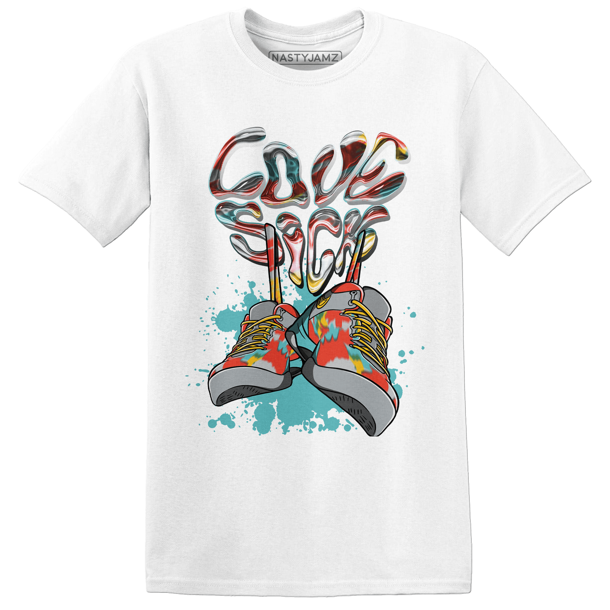 KB 8 Protro Venice Beach T Shirt Match Sneaker Love Sick - NastyJamz