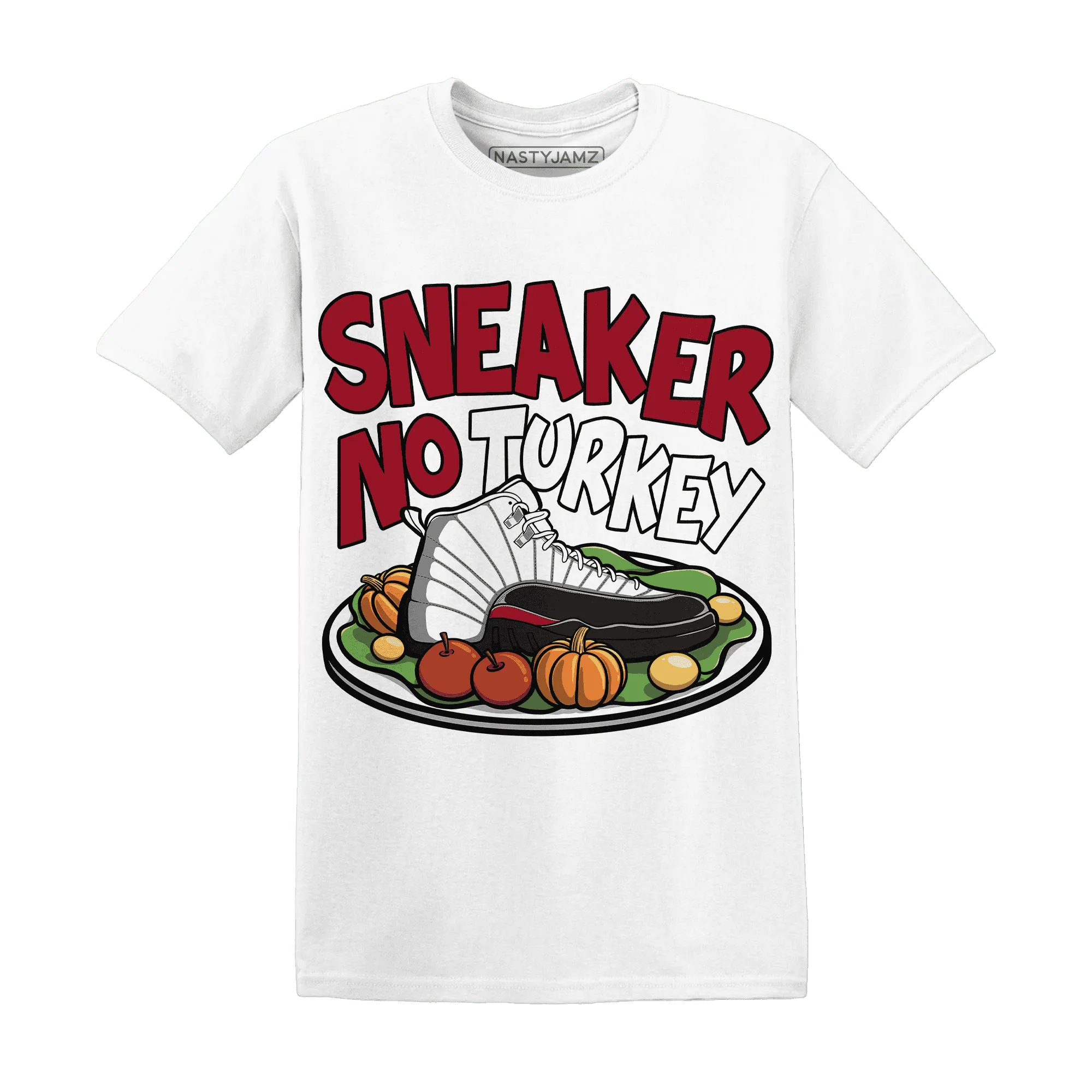 Retro-Red-Taxi-12s-NastyJamz-T-Shirt-Match-Sneaker-No-Turkey