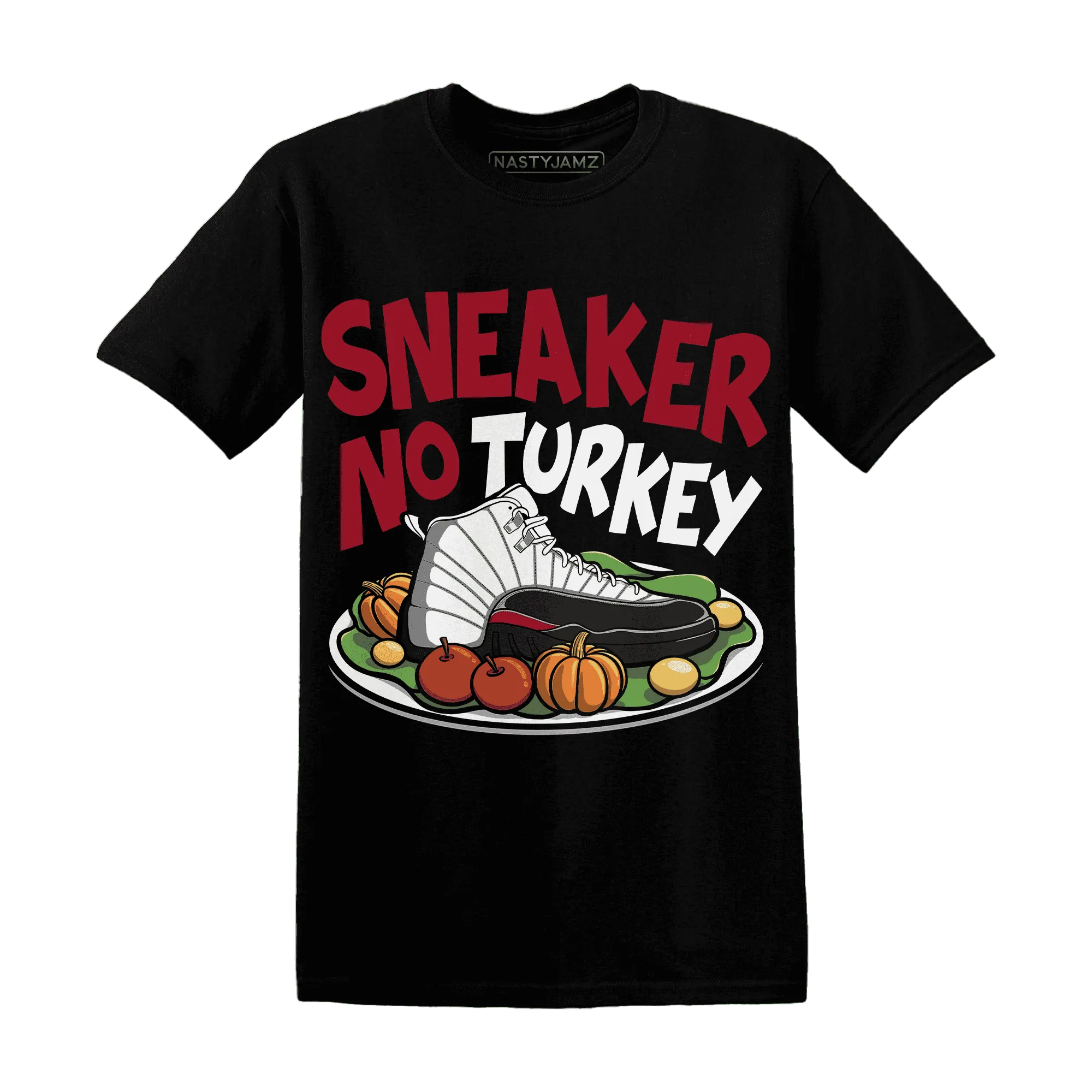 Retro-Red-Taxi-12s-NastyJamz-T-Shirt-Match-Sneaker-No-Turkey