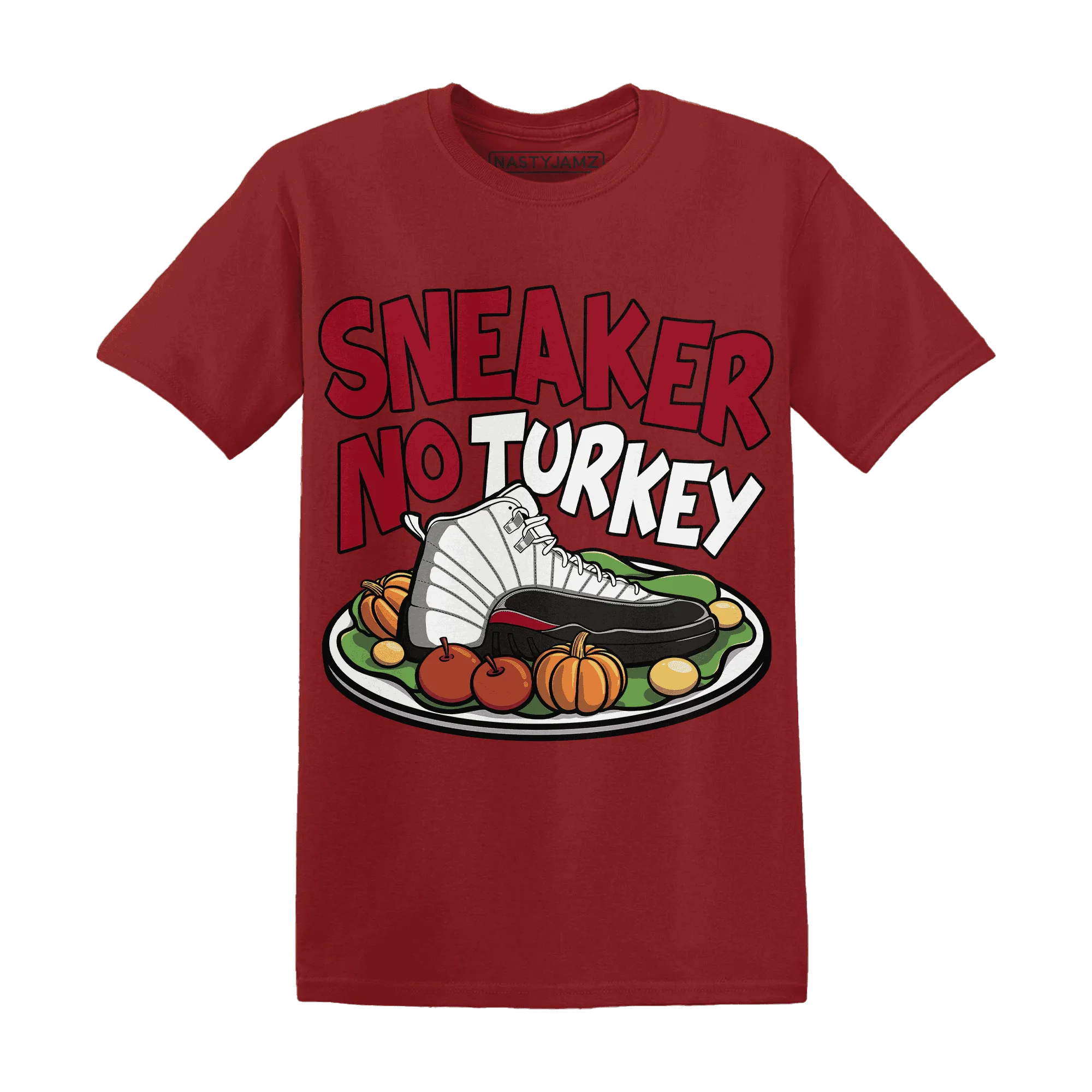Retro-Red-Taxi-12s-NastyJamz-T-Shirt-Match-Sneaker-No-Turkey