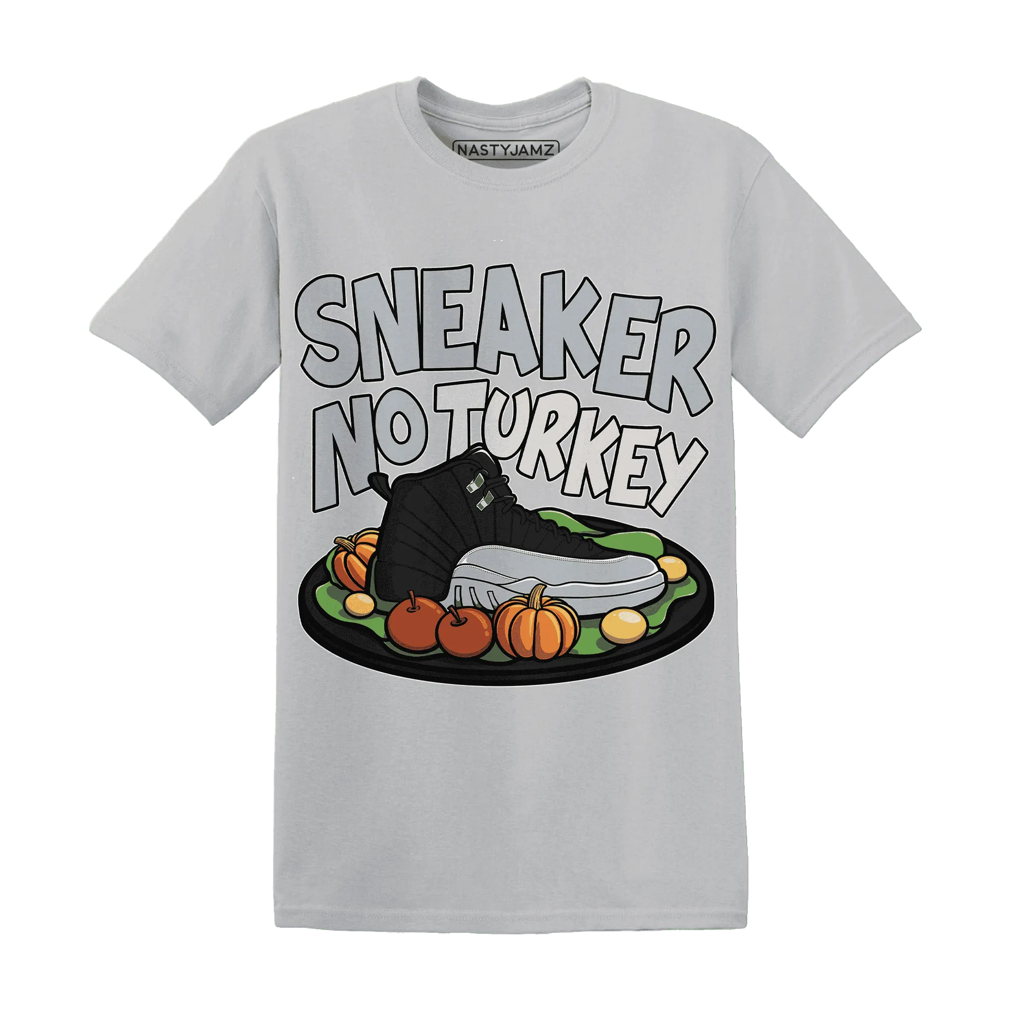 Wolf-Grey-12s-NastyJamz-T-Shirt-Match-Sneaker-No-Turkey