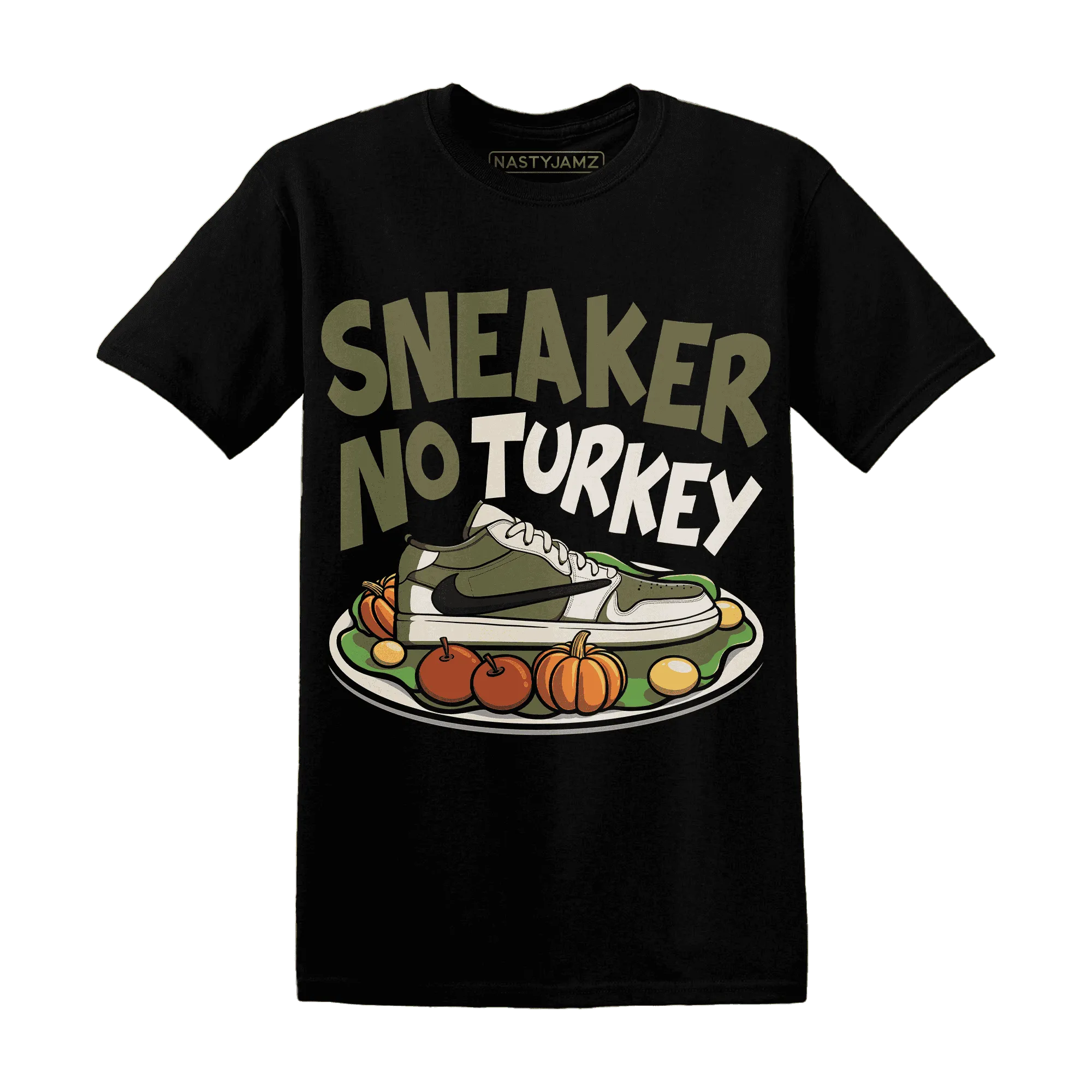 Medium-Olive-1s-NastyJamz-T-Shirt-Match-Sneaker-No-Turkey