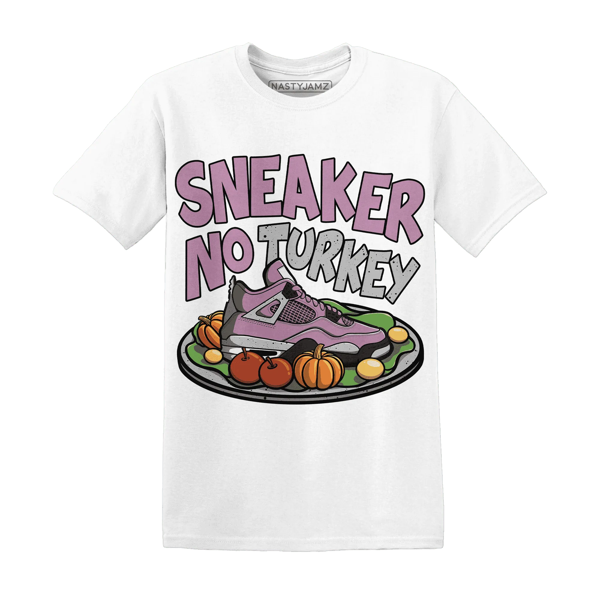 Orchid-Neutral-Grey-Black-White-4s-NastyJamz-T-Shirt-Match-Sneaker-No-Turkey