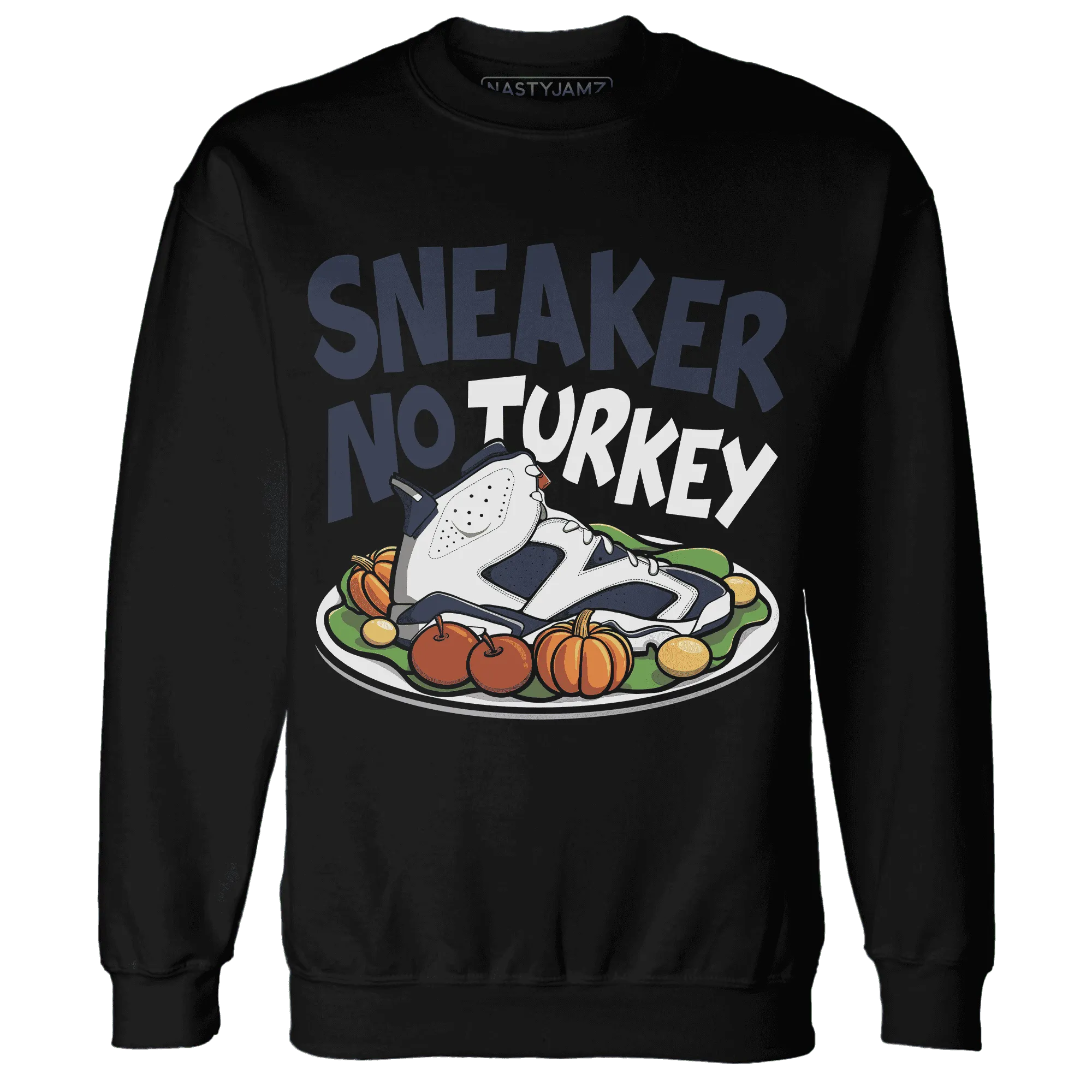 White-Navy-6s-NastyJamz-Sweatshirt-Match-Sneaker-No-Turkey