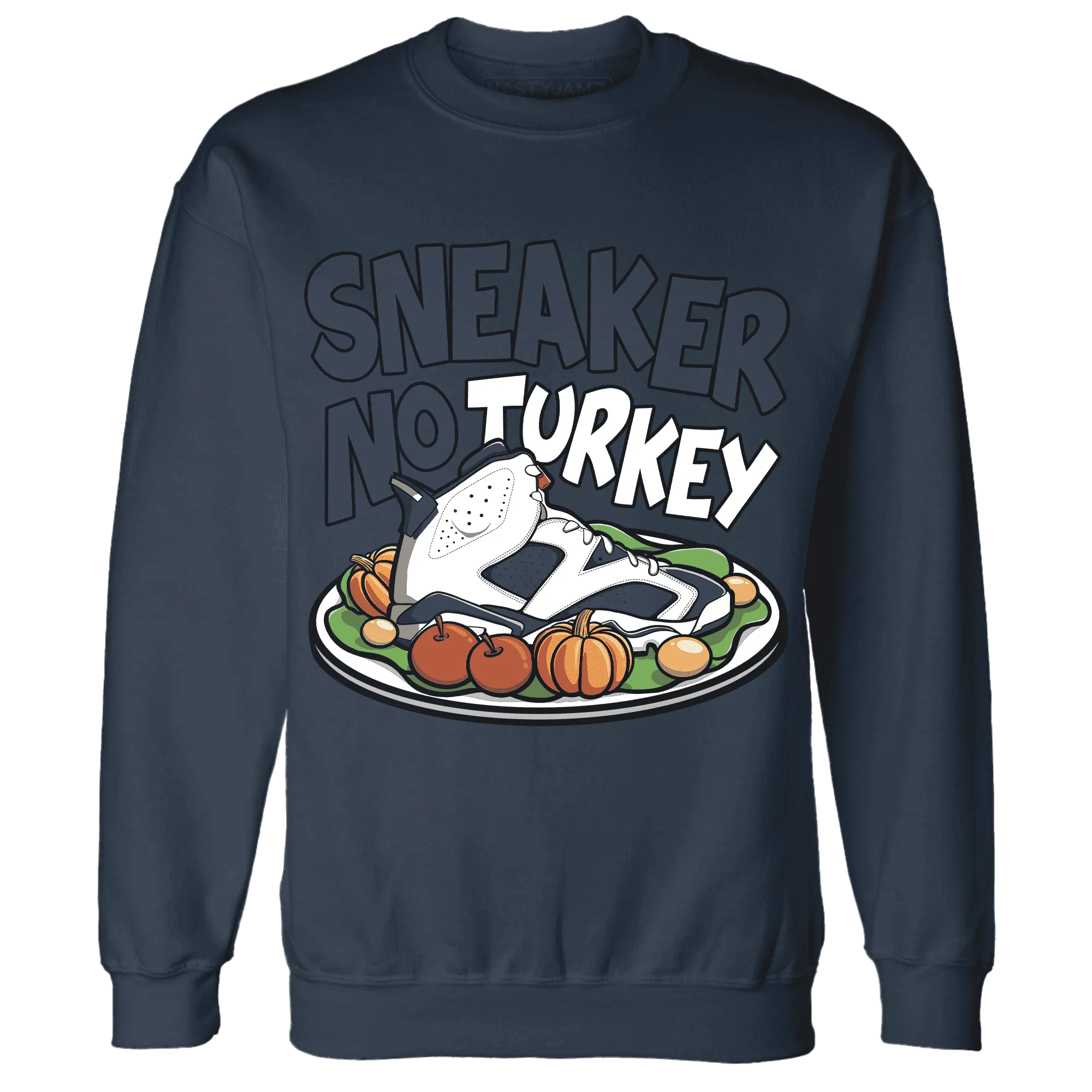 White-Navy-6s-NastyJamz-Sweatshirt-Match-Sneaker-No-Turkey