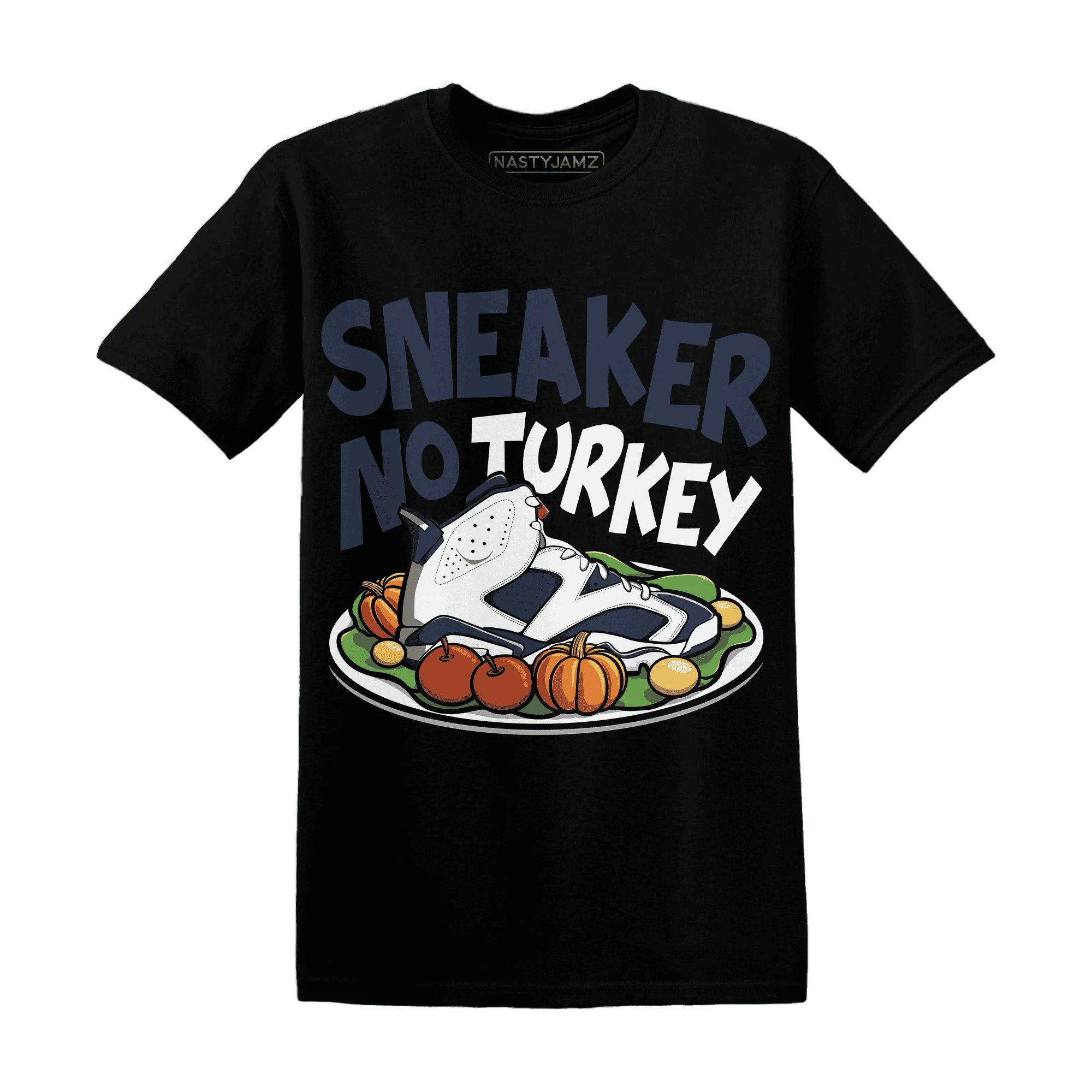 White-Navy-6s-NastyJamz-T-Shirt-Match-Sneaker-No-Turkey