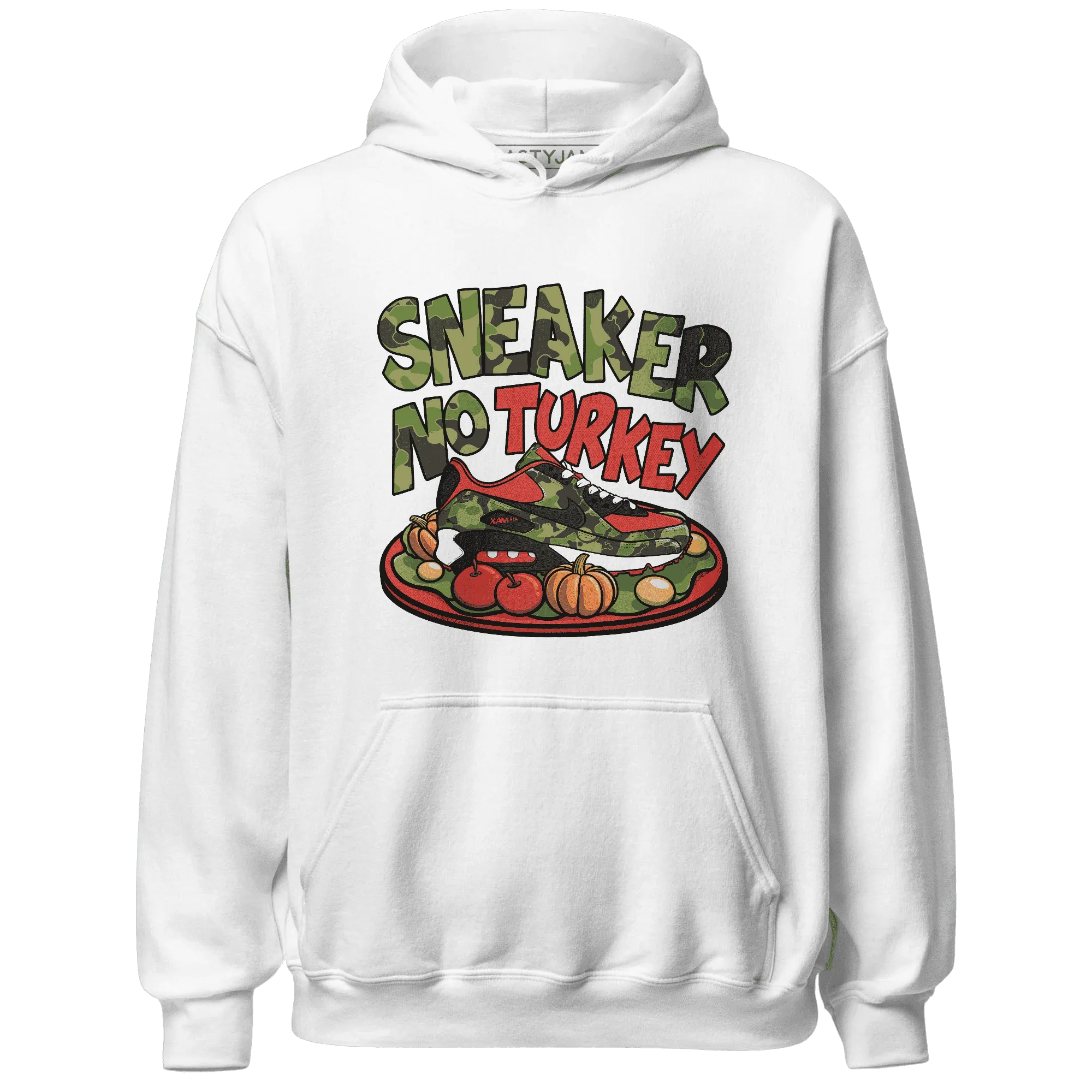 AM-90-Dark-Sage-Solar-Red-NastyJamz-Hoodie-Match-Sneaker-No-Turkey