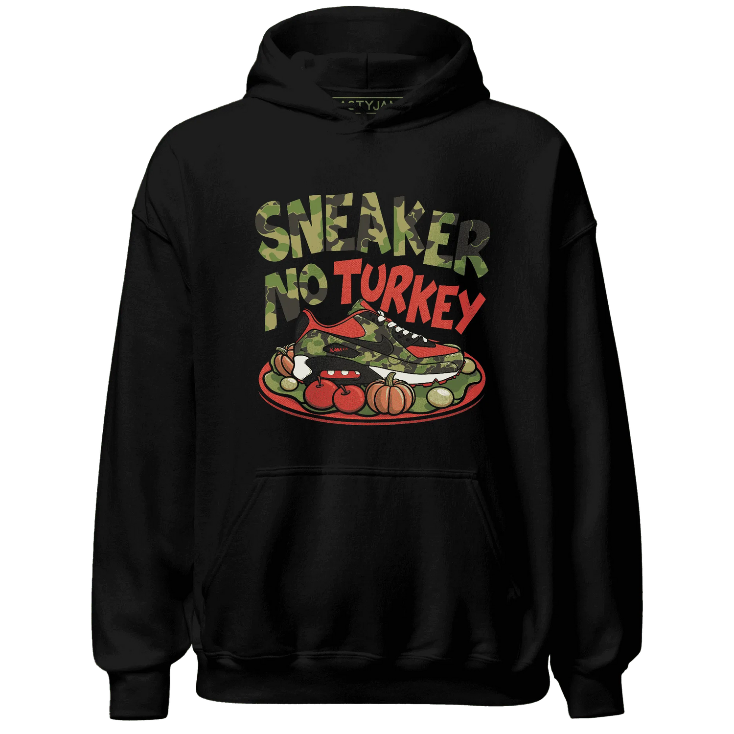 AM-90-Dark-Sage-Solar-Red-NastyJamz-Hoodie-Match-Sneaker-No-Turkey