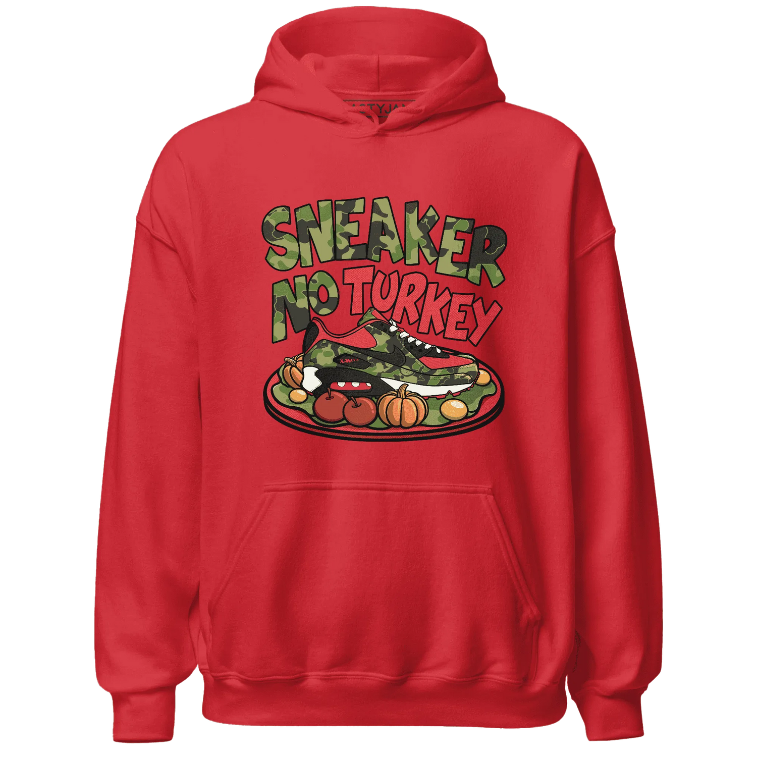 AM-90-Dark-Sage-Solar-Red-NastyJamz-Hoodie-Match-Sneaker-No-Turkey
