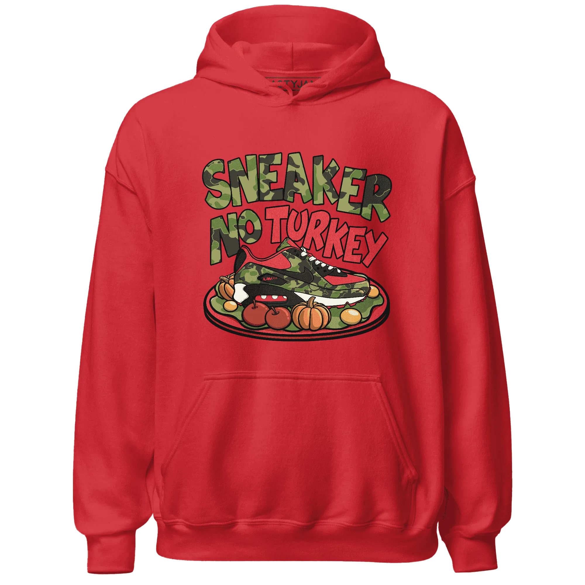 AM-90-Dark-Sage-Solar-Red-NastyJamz-Hoodie-Match-Sneaker-No-Turkey
