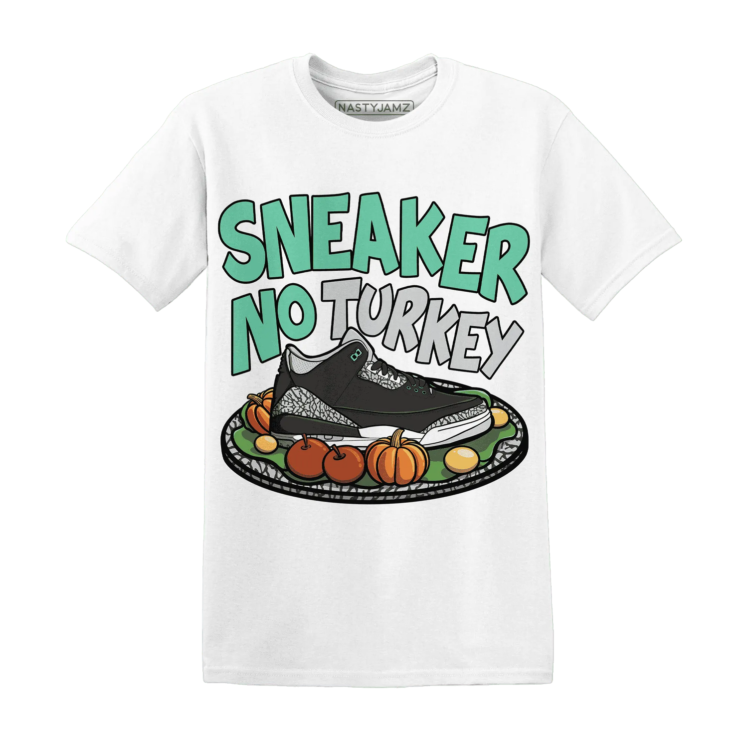 Green-Glow-3s-NastyJamz-T-Shirt-Match-Sneaker-No-Turkey