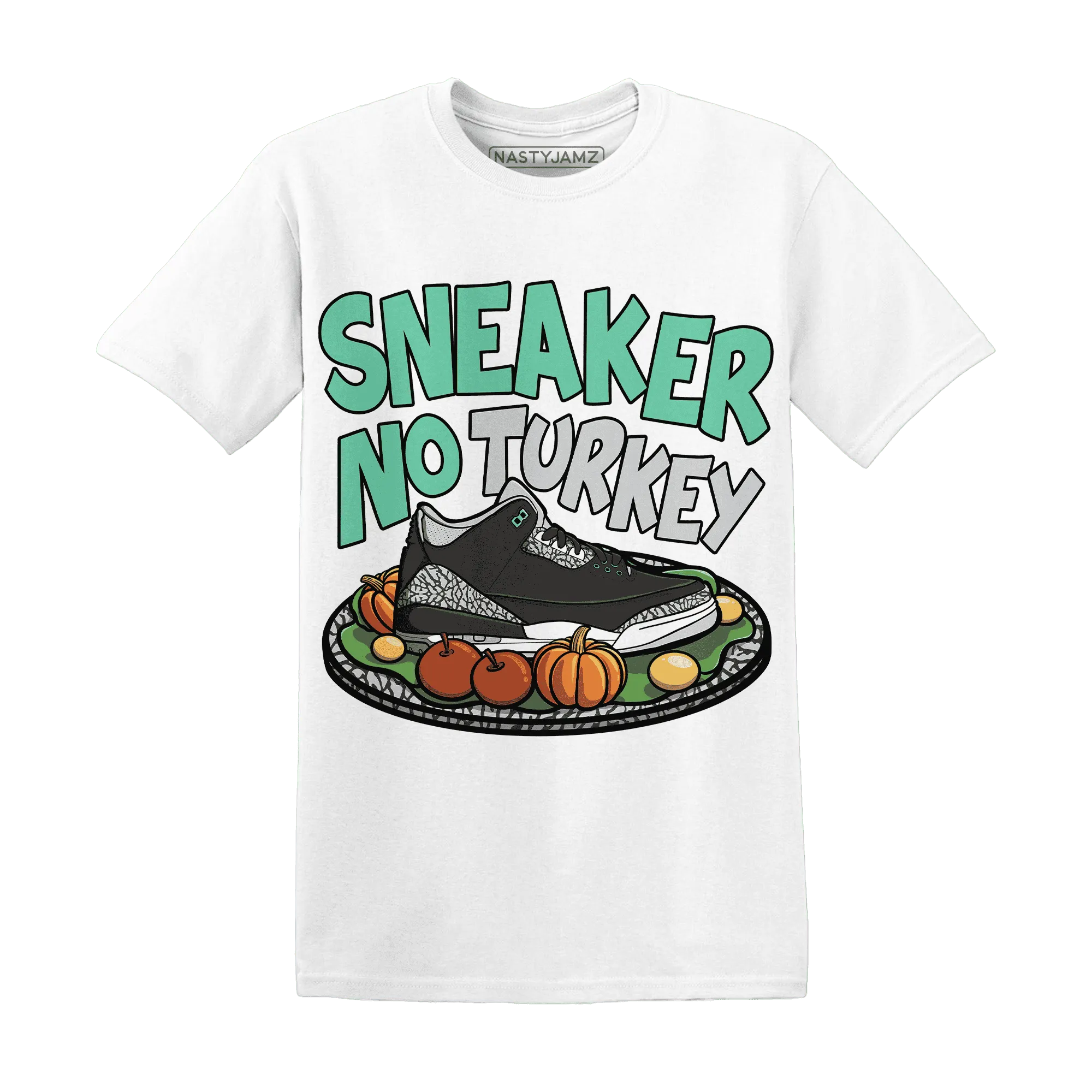 Green-Glow-3s-NastyJamz-T-Shirt-Match-Sneaker-No-Turkey