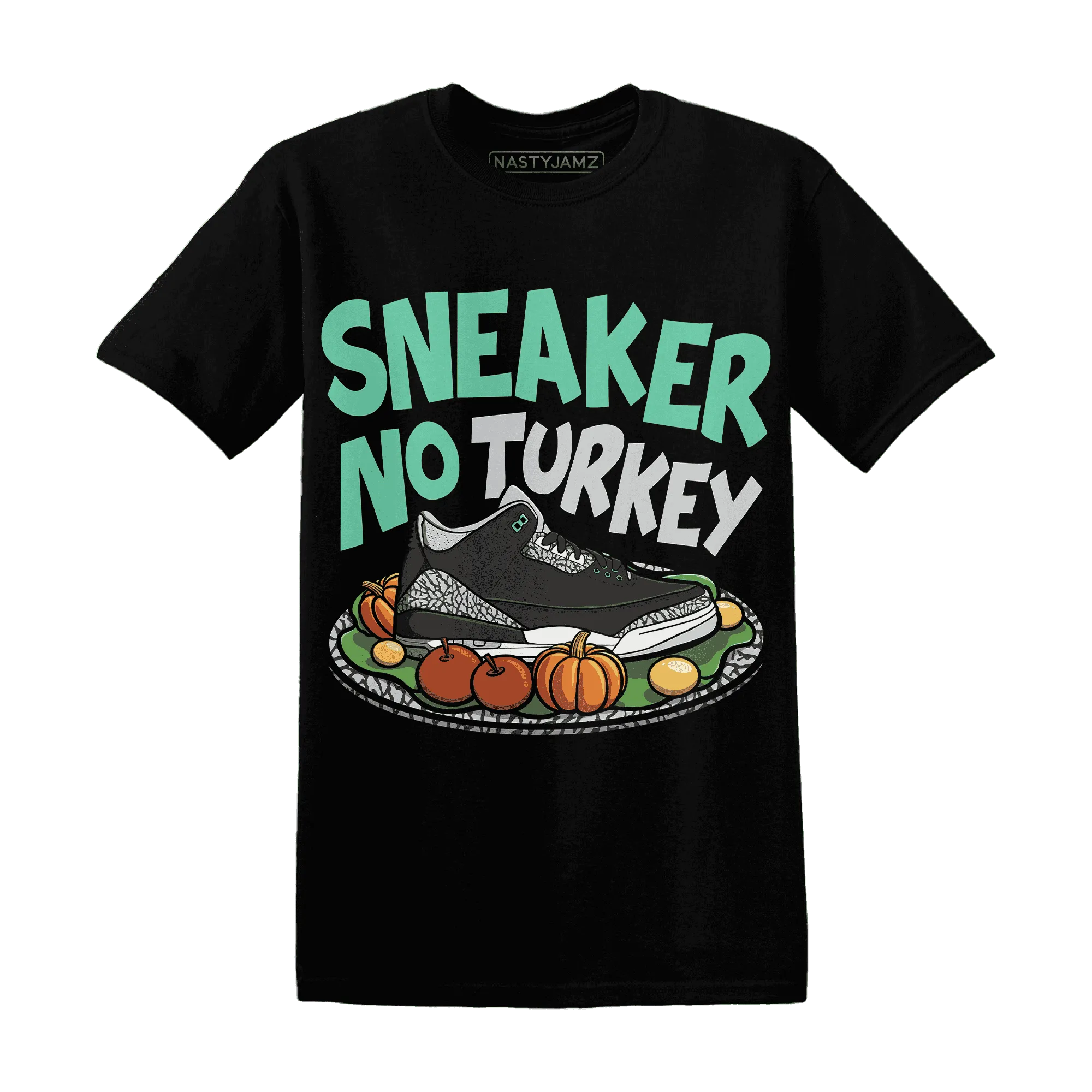 Green-Glow-3s-NastyJamz-T-Shirt-Match-Sneaker-No-Turkey
