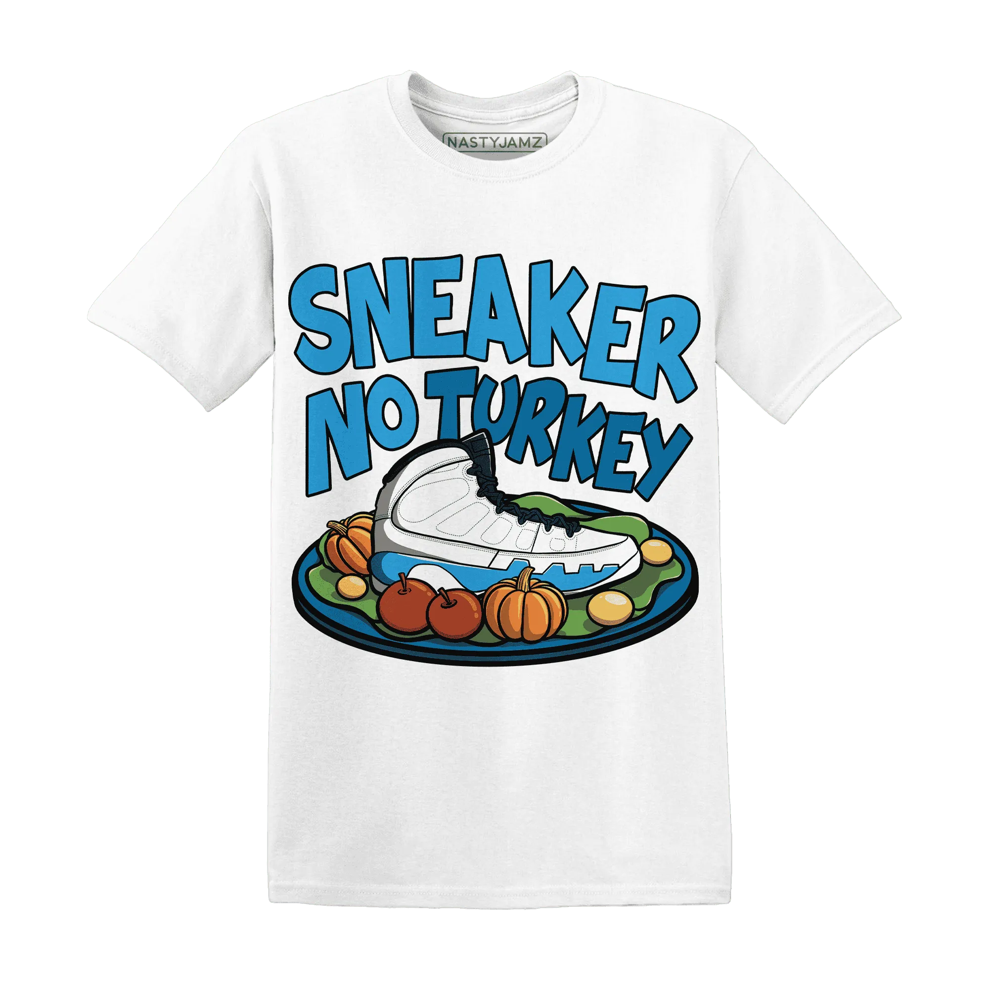Powder-Blue-9s-NastyJamz-T-Shirt-Match-Sneaker-No-Turkey
