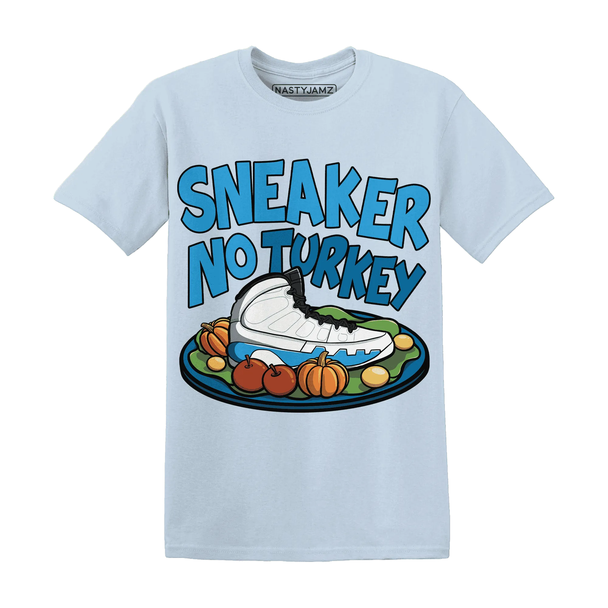 Powder-Blue-9s-NastyJamz-T-Shirt-Match-Sneaker-No-Turkey