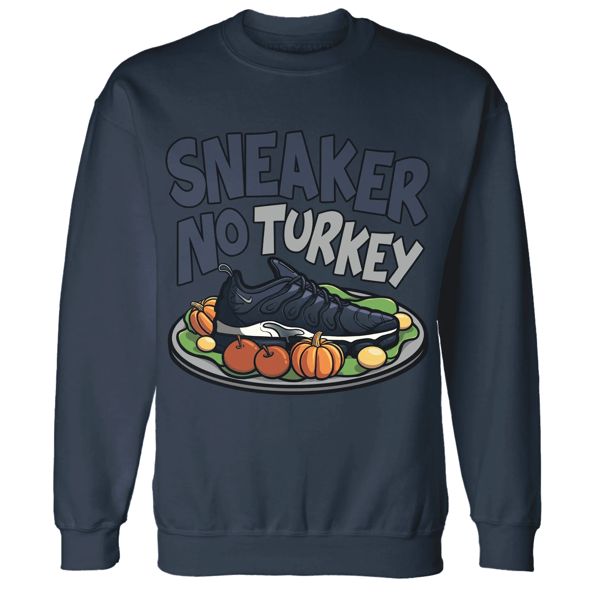 VaporMax-Plus-Midnight-Navy-White-Metallic-Silver-NastyJamz-Sweatshirt-Match-Sneaker-No-Turkey