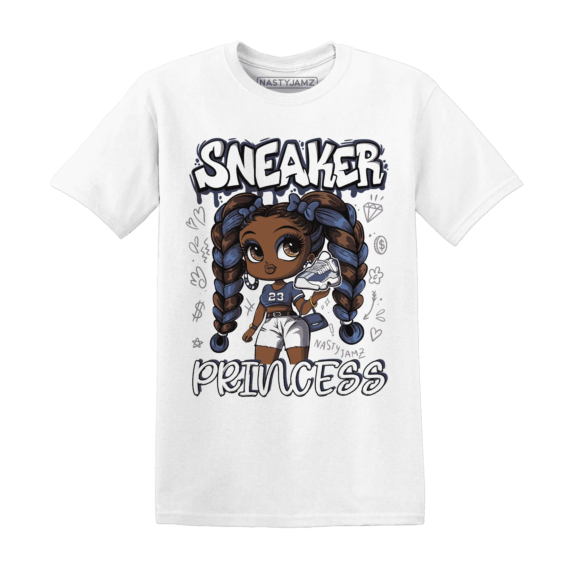 Low-Diffused-Blue-11s-T-Shirt-Match-Sneaker-Princess