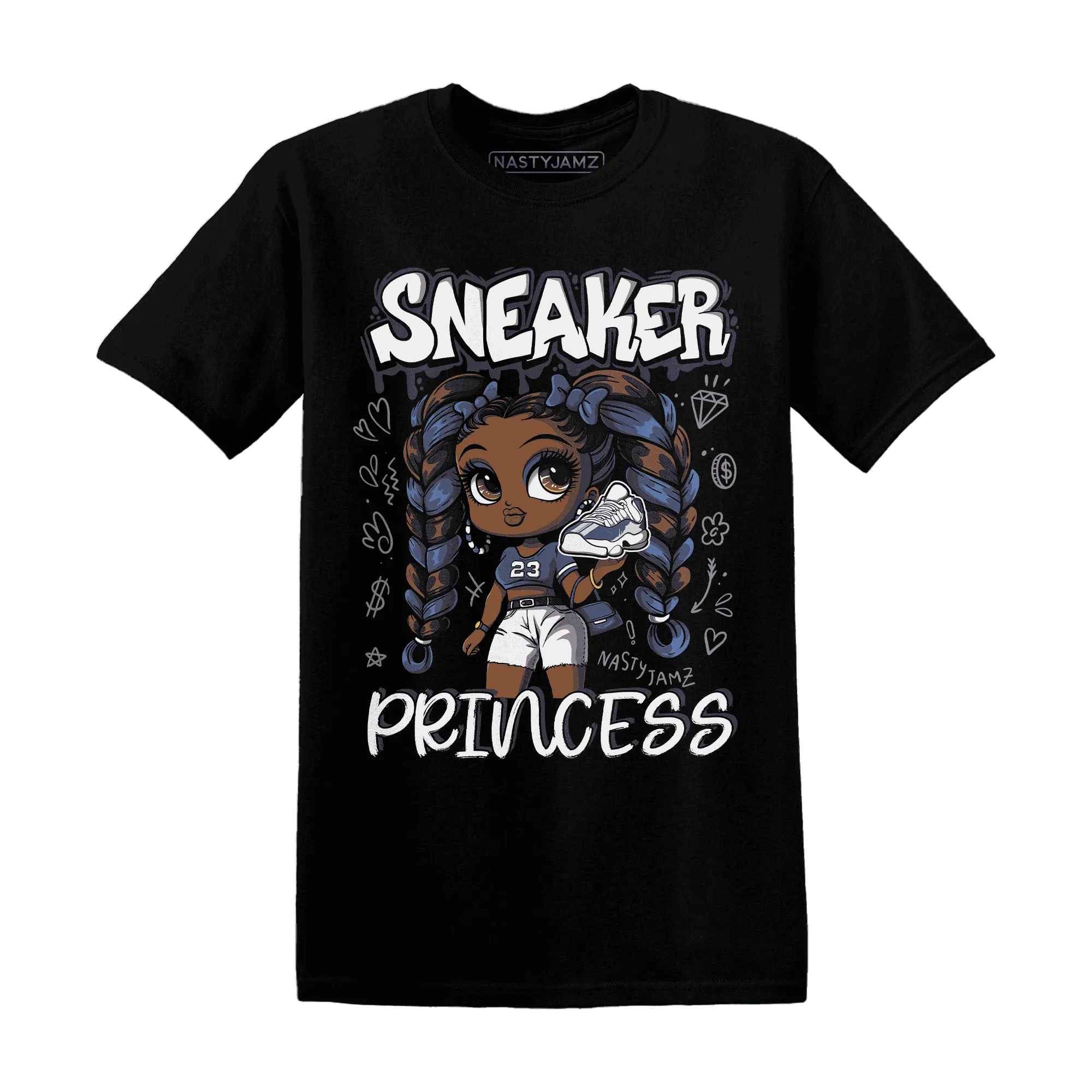 Low-Diffused-Blue-11s-T-Shirt-Match-Sneaker-Princess
