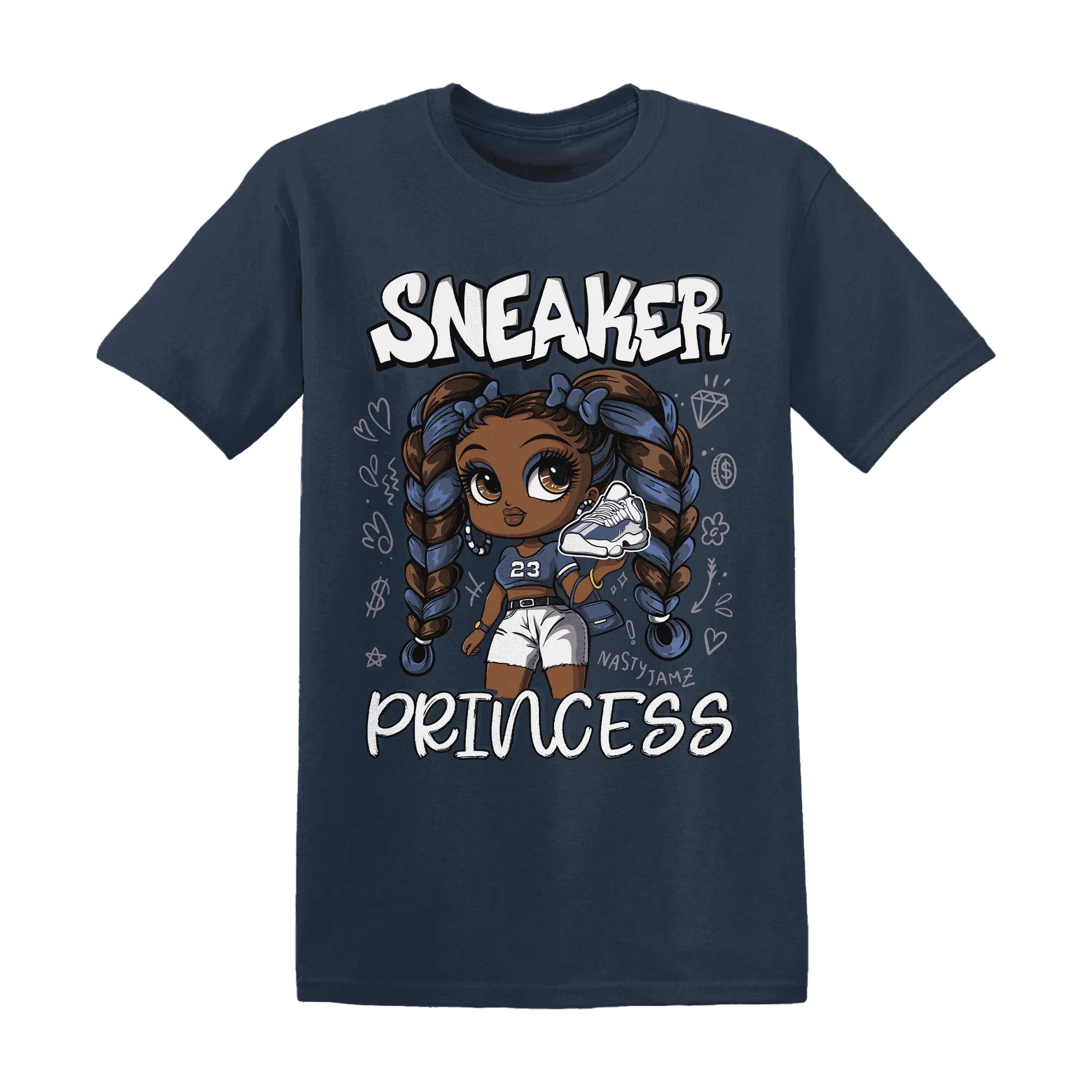 Low-Diffused-Blue-11s-T-Shirt-Match-Sneaker-Princess