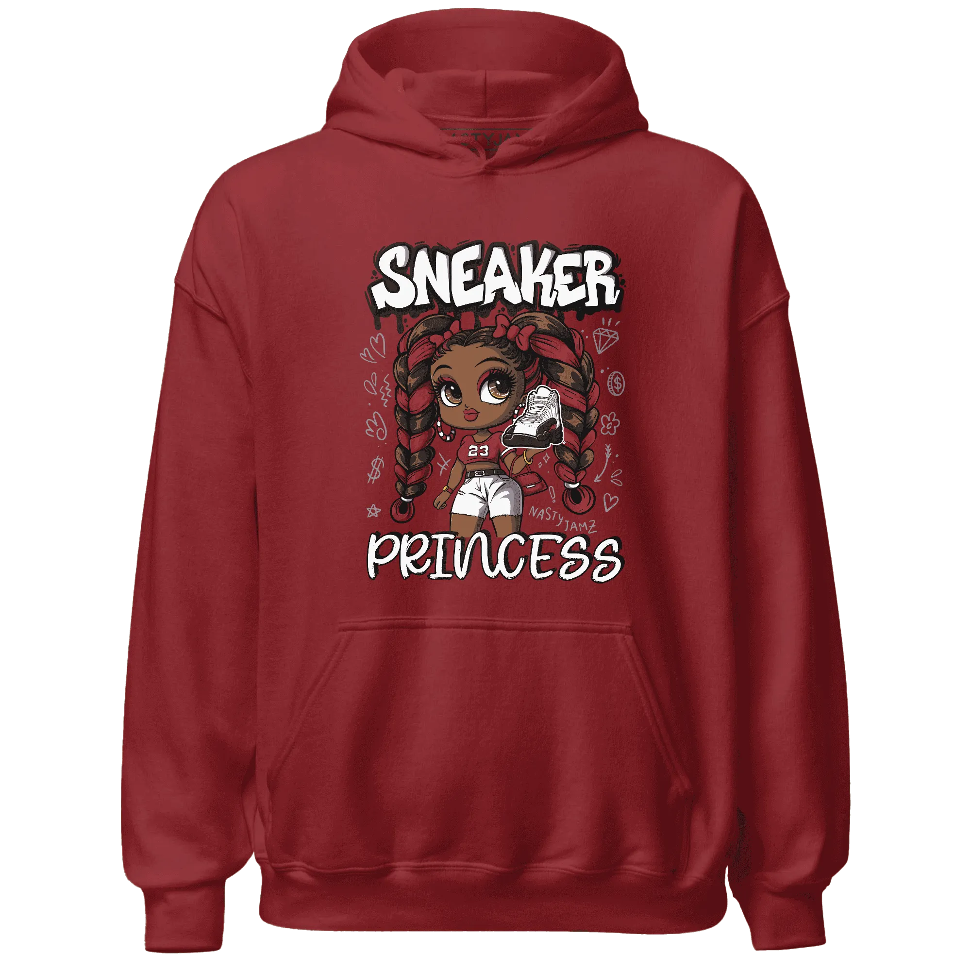 Retro-Red-Taxi-12s-Hoodie-Match-Sneaker-Princess
