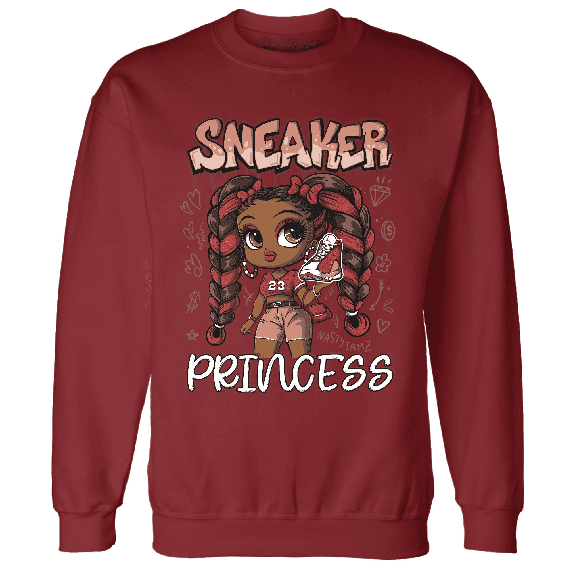 Dune-Red-13s-Sweatshirt-Match-Sneaker-Princess