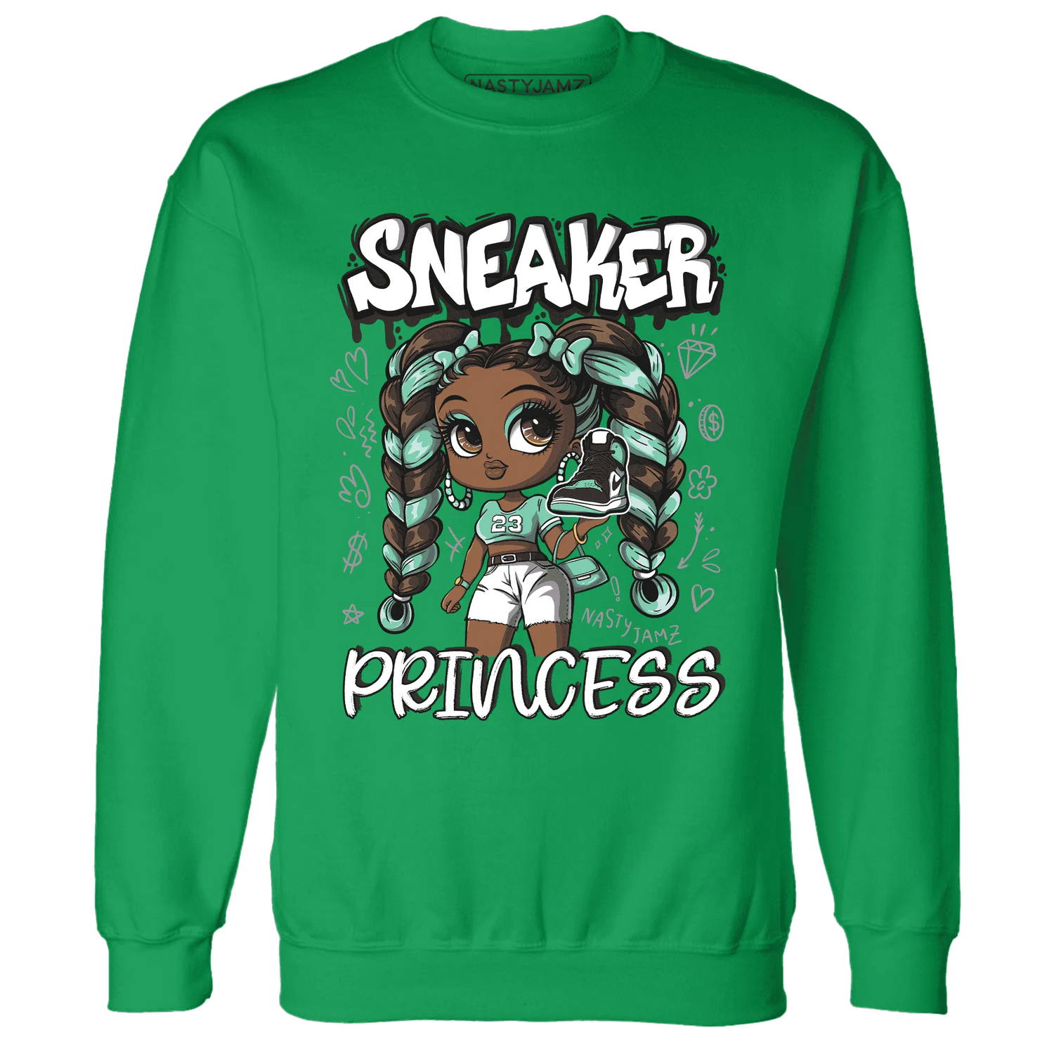 High-OG-Green-Glow-1s-Sweatshirt-Match-Sneaker-Princess