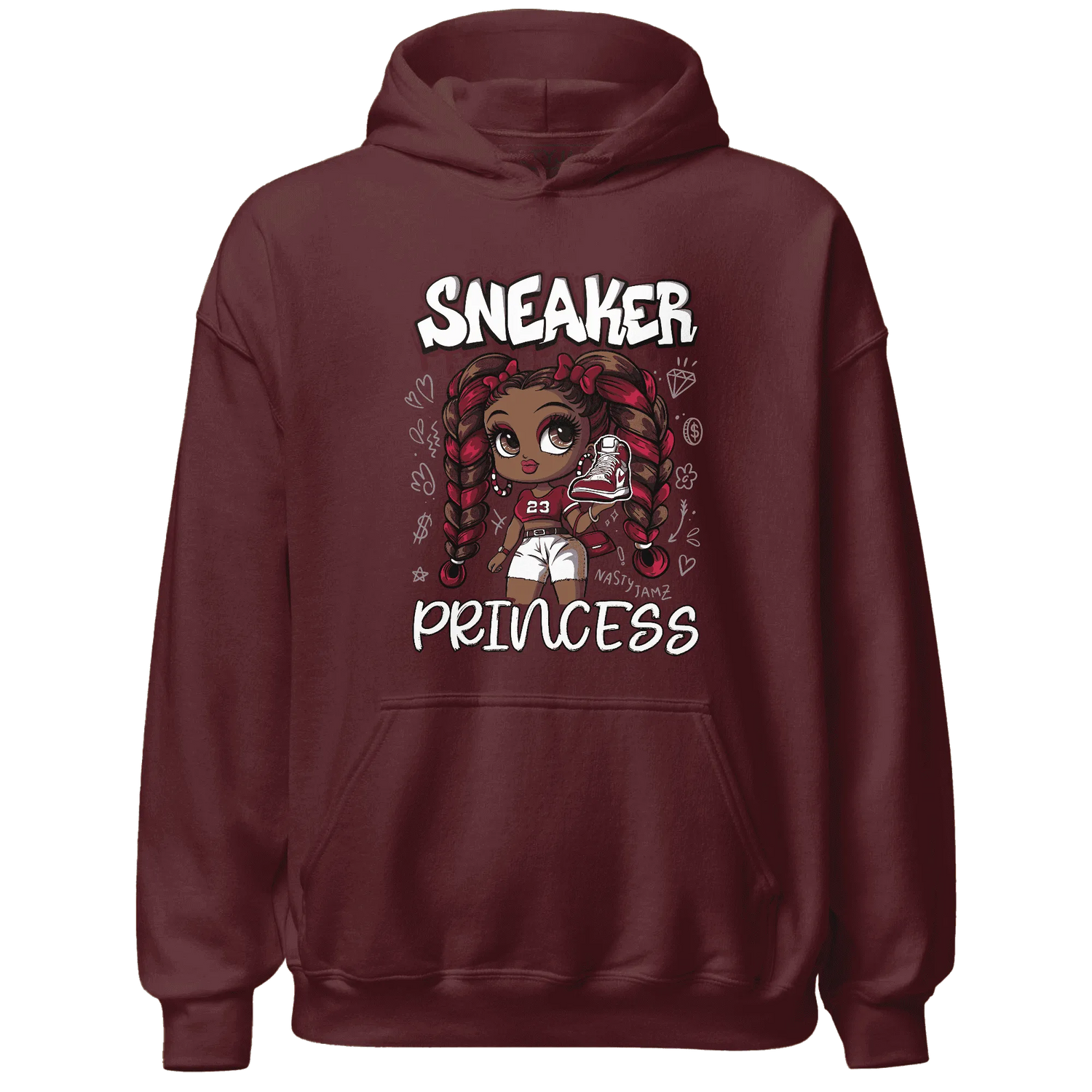 High-White-Team-Red-1s-Hoodie-Match-Sneaker-Princess
