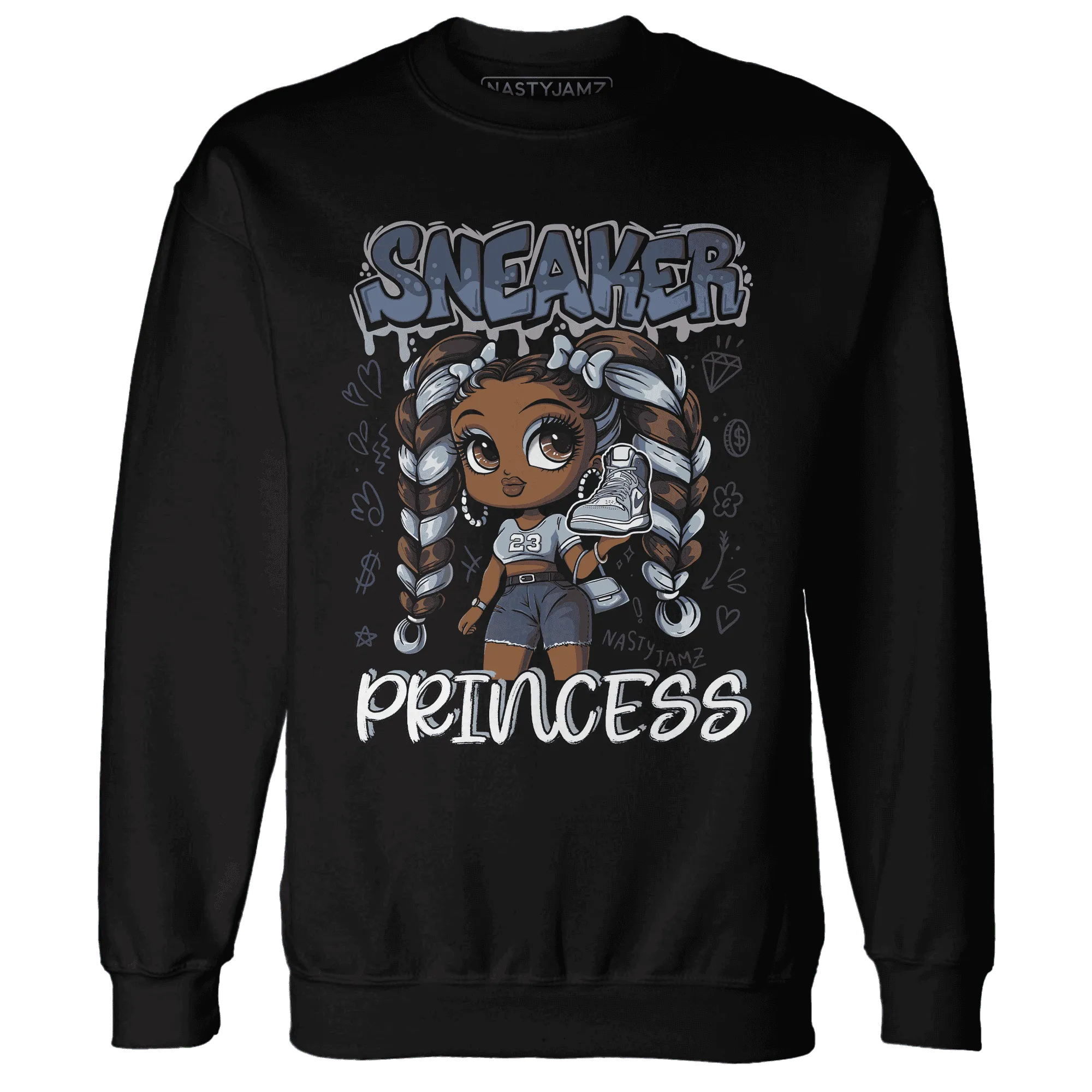 Mid-Diffused-Blue-Grey-1s-Sweatshirt-Match-Sneaker-Princess