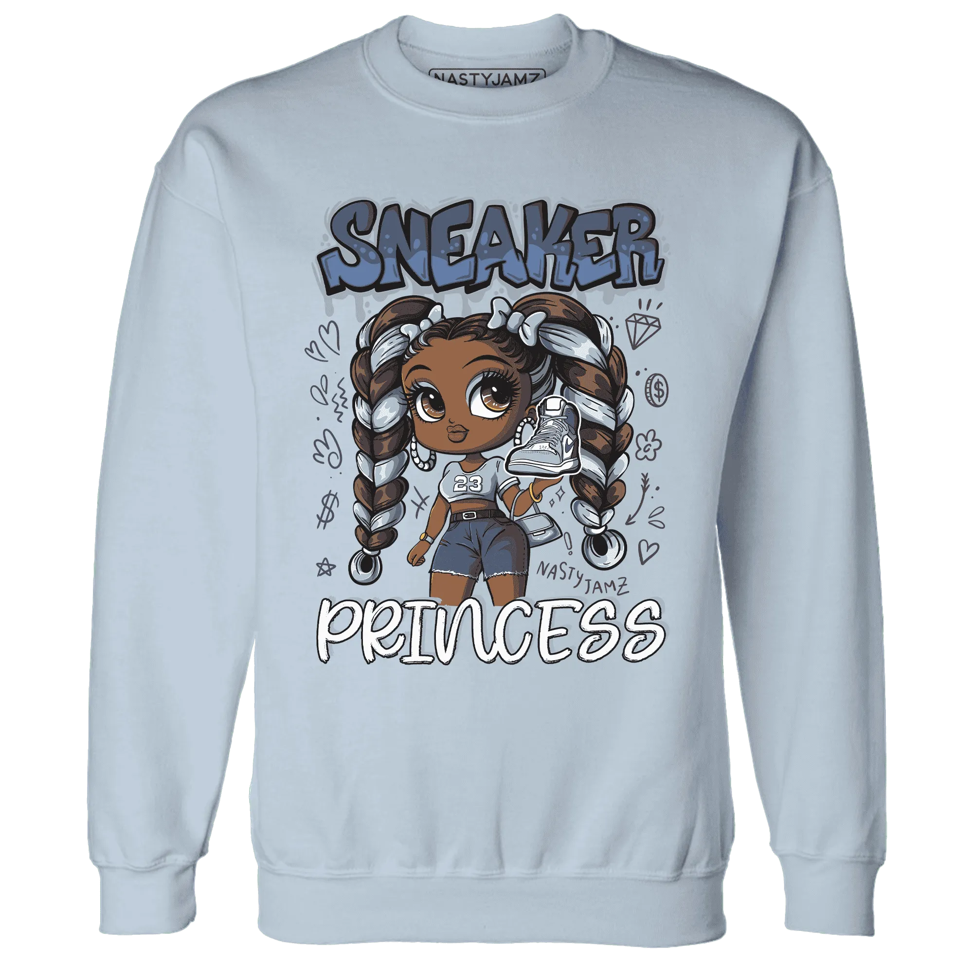 Mid-Diffused-Blue-Grey-1s-Sweatshirt-Match-Sneaker-Princess