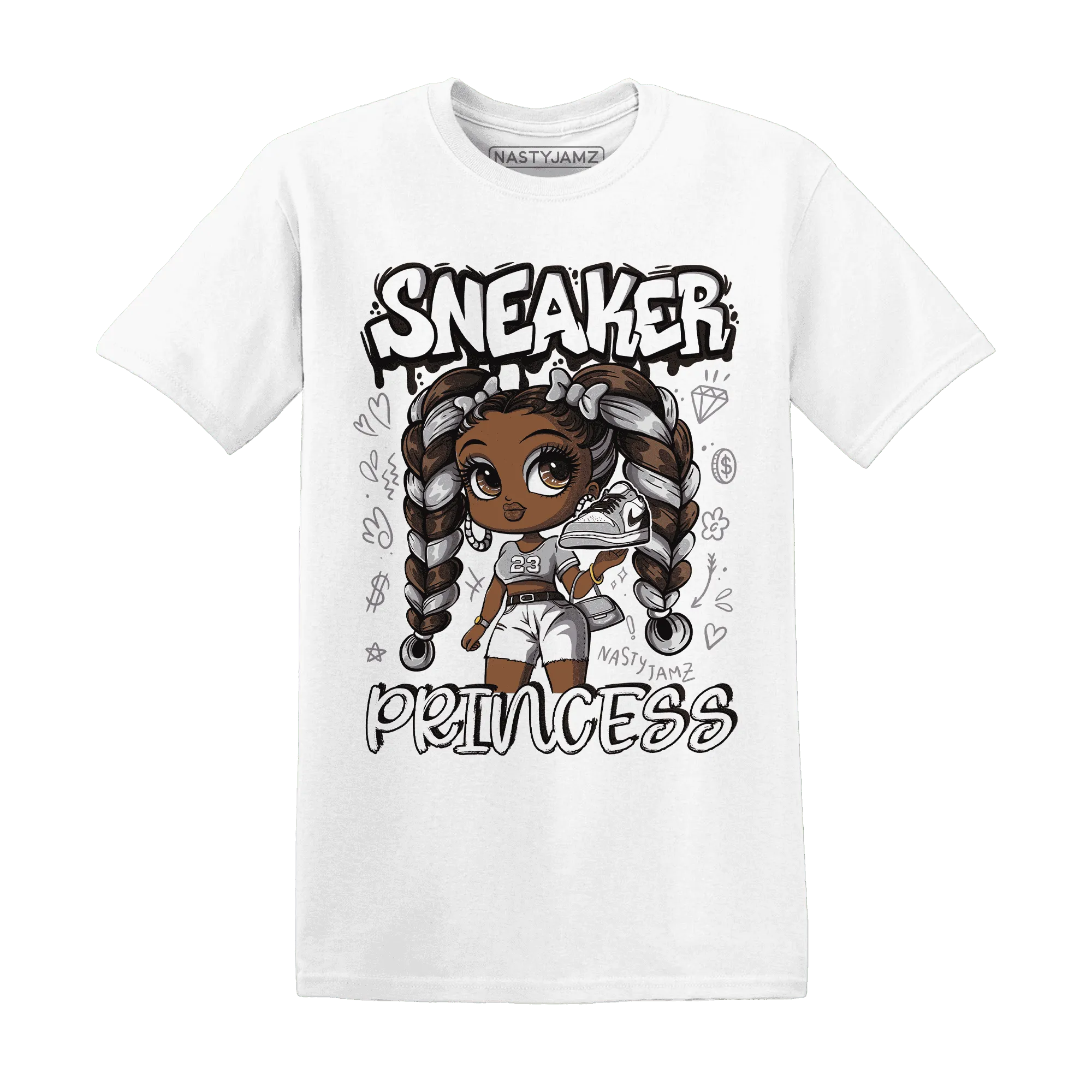 Wolf-Grey-1s-T-Shirt-Match-Sneaker-Princess