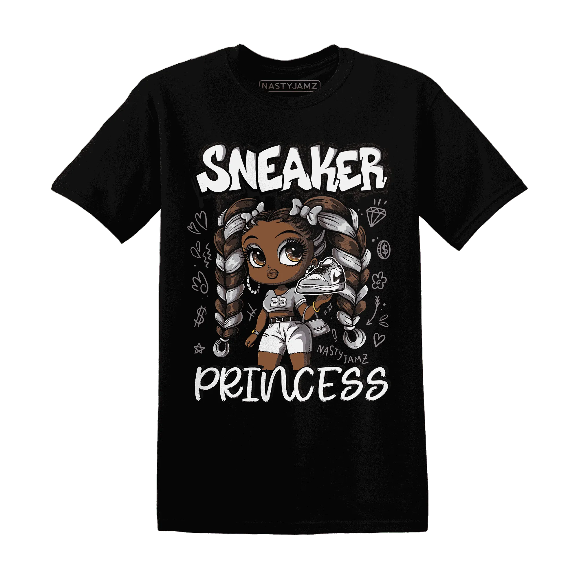 Wolf-Grey-1s-T-Shirt-Match-Sneaker-Princess