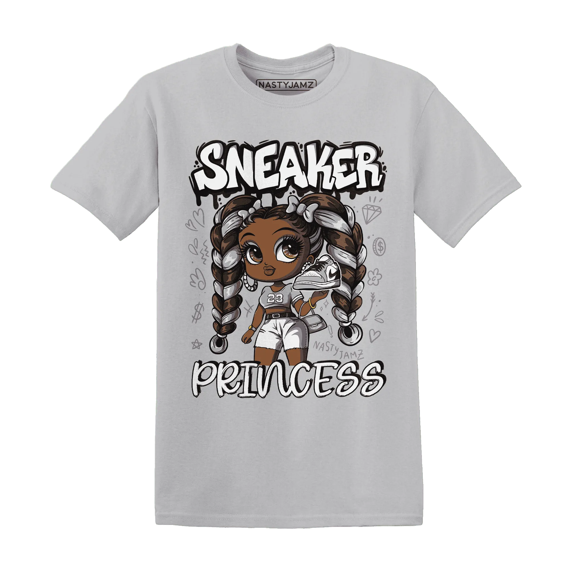 Wolf-Grey-1s-T-Shirt-Match-Sneaker-Princess