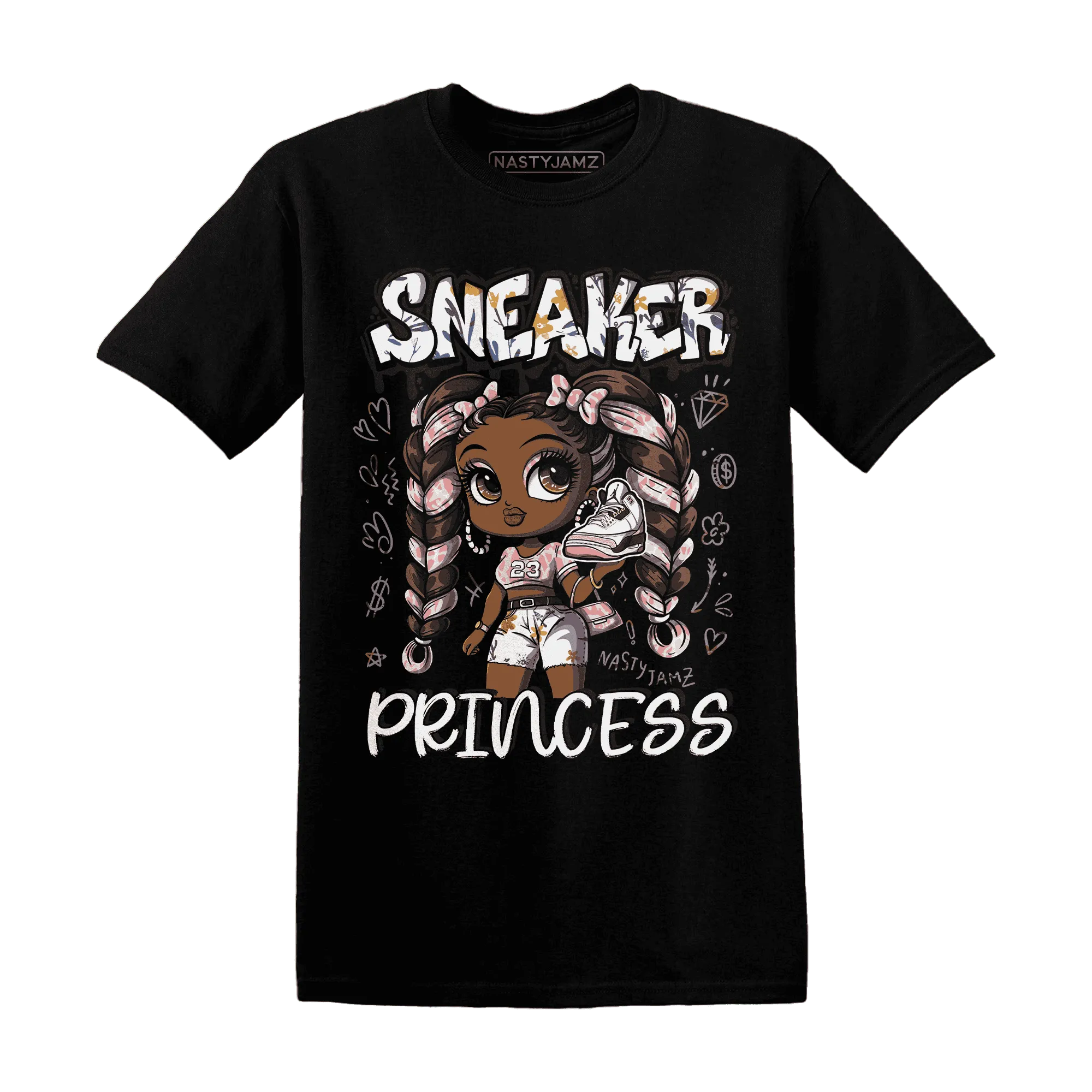 Red-Stardust-3s-T-Shirt-Match-Sneaker-Princess