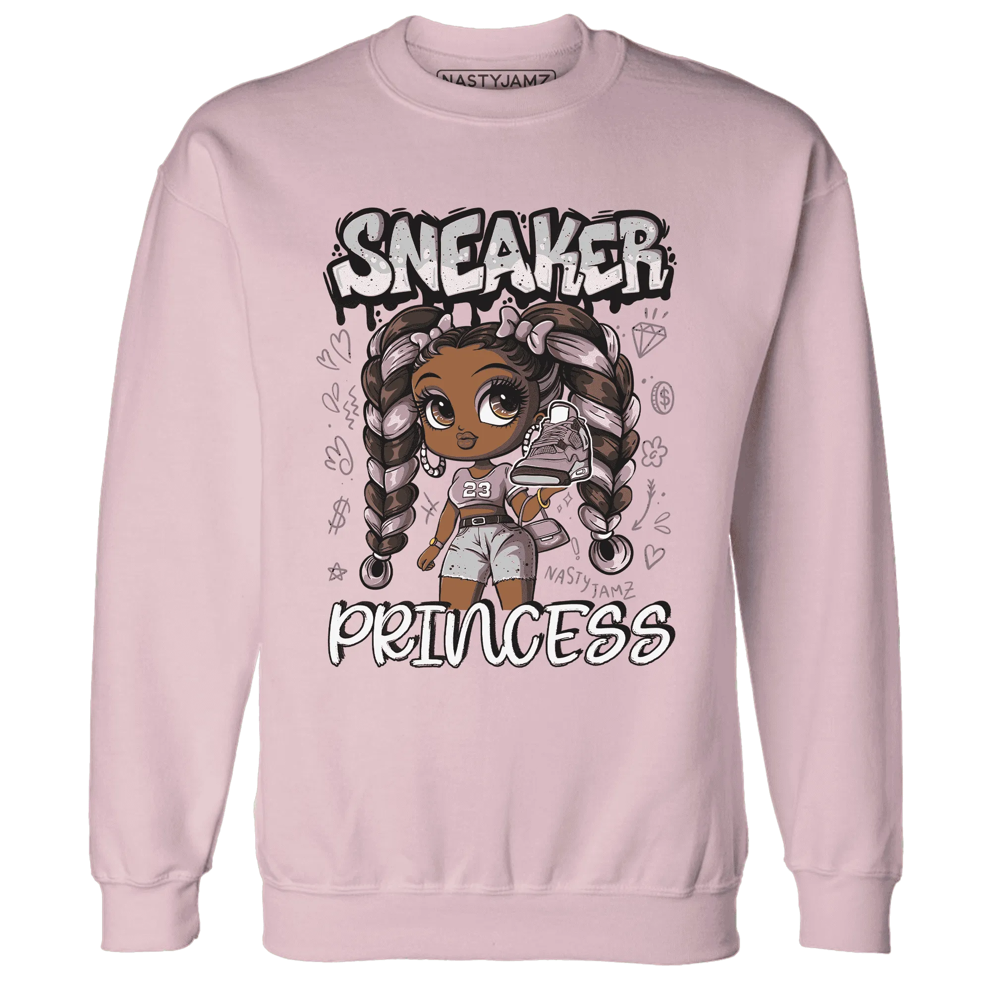 Orchid-Neutral-Grey-Black-White-4s-NastyJamz-Sweatshirt-Match-Sneaker-Princess