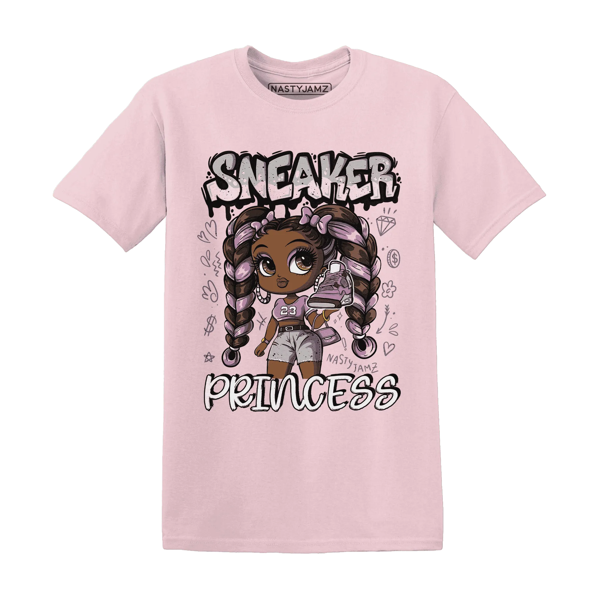 Orchid-Neutral-Grey-Black-White-4s-NastyJamz-T-Shirt-Match-Sneaker-Princess