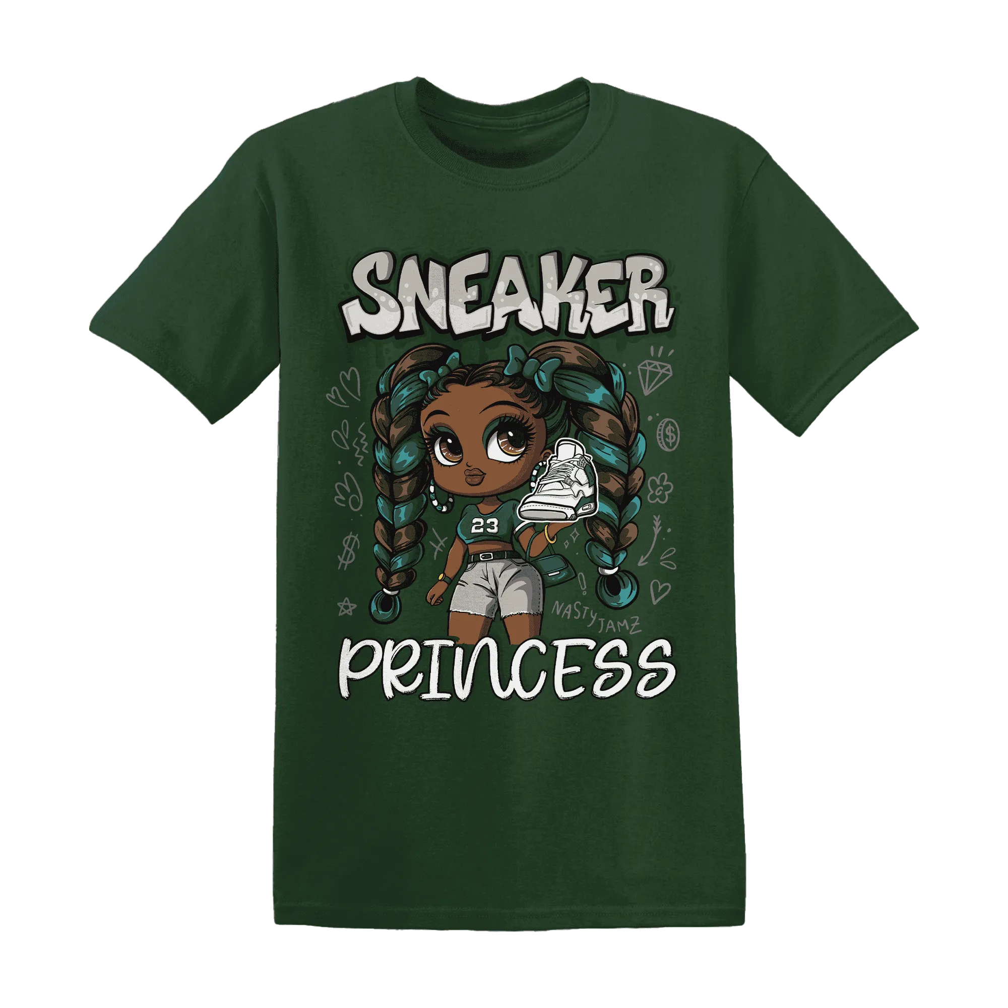 Oxidized-Green-4s-T-Shirt-Match-Sneaker-Princess