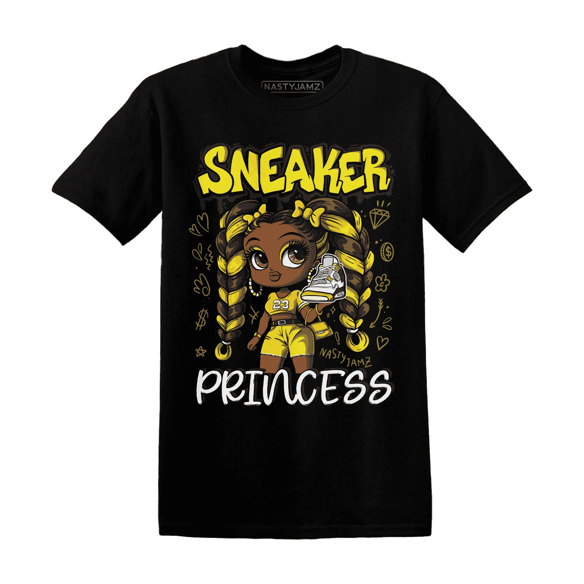 Vivid-Sulfur-4s-T-Shirt-Match-Sneaker-Princess