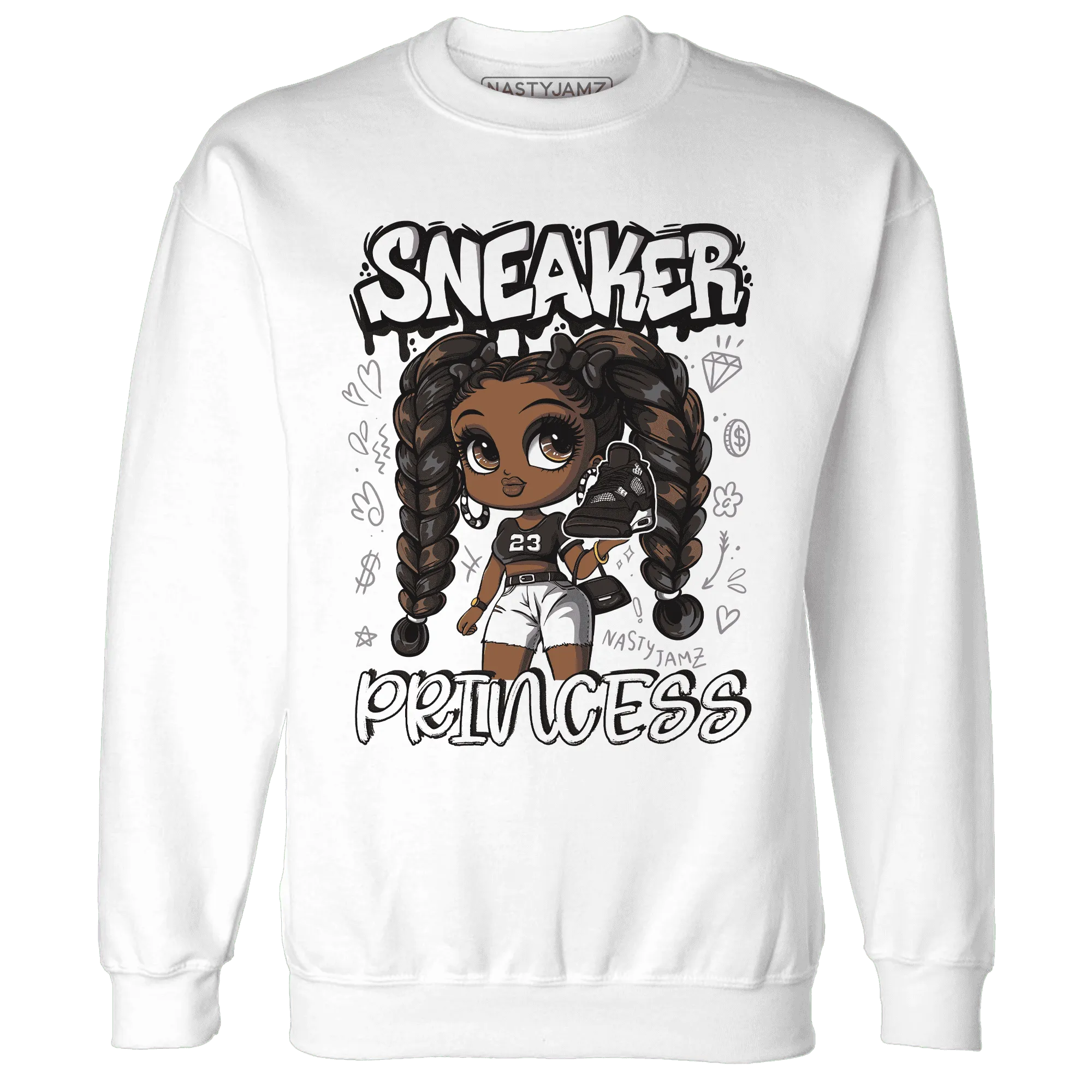 White-Thunder-4s-Sweatshirt-Match-Sneaker-Princess